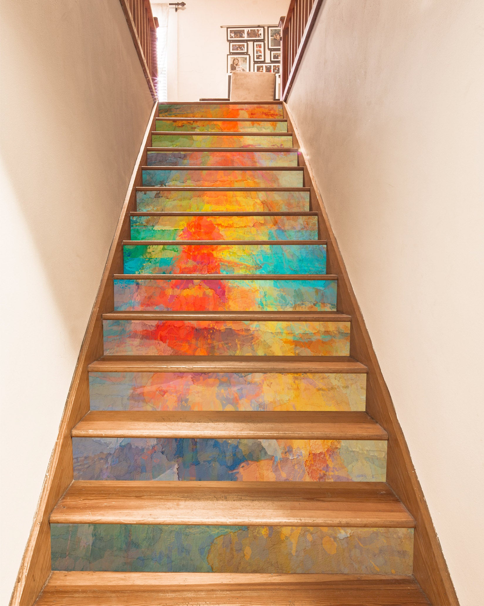 3D Color Pigment Pattern 104203 Michael Tienhaara Stair Risers