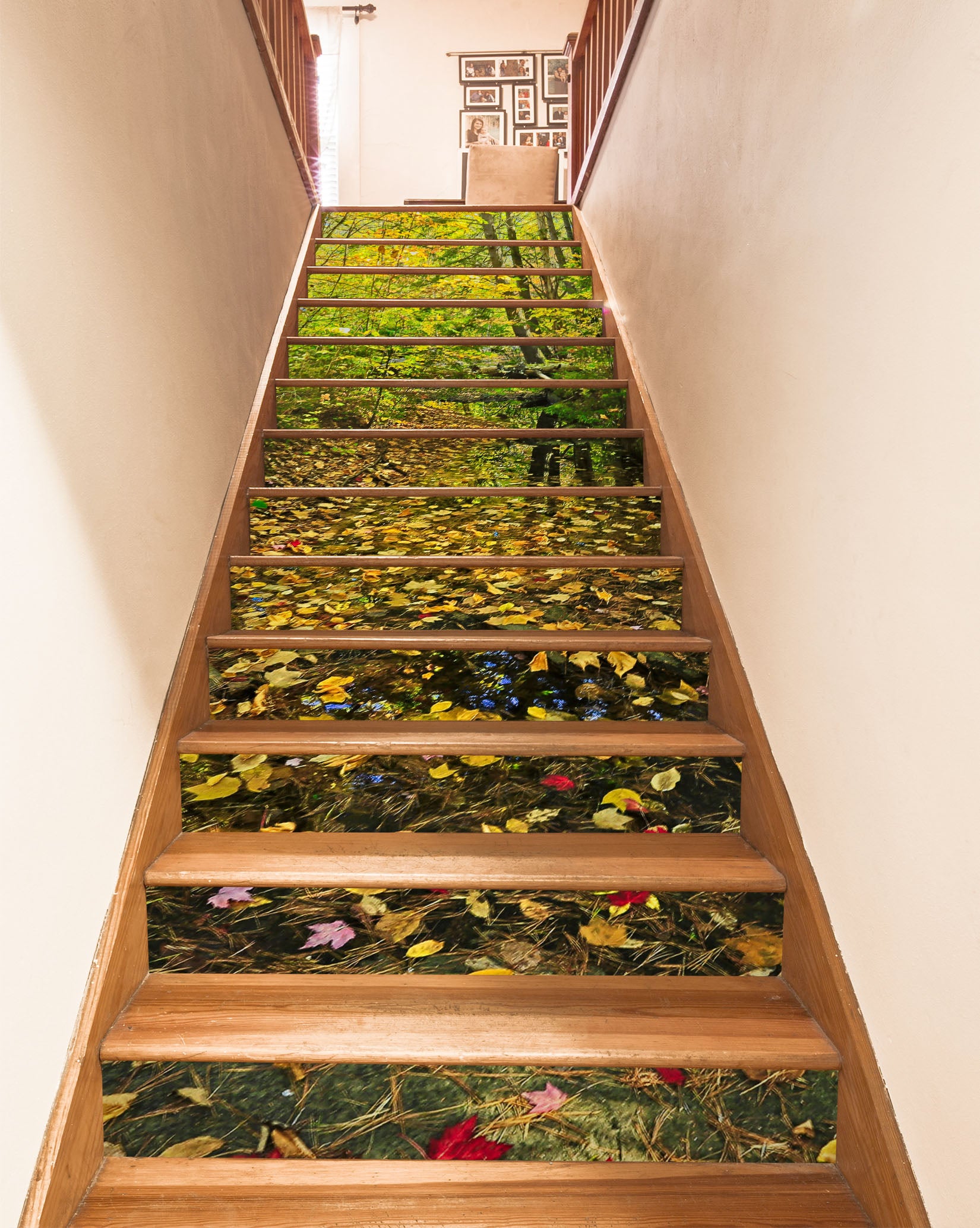 3D Forest Fallen Leaves 94104 Kathy Barefield Stair Risers
