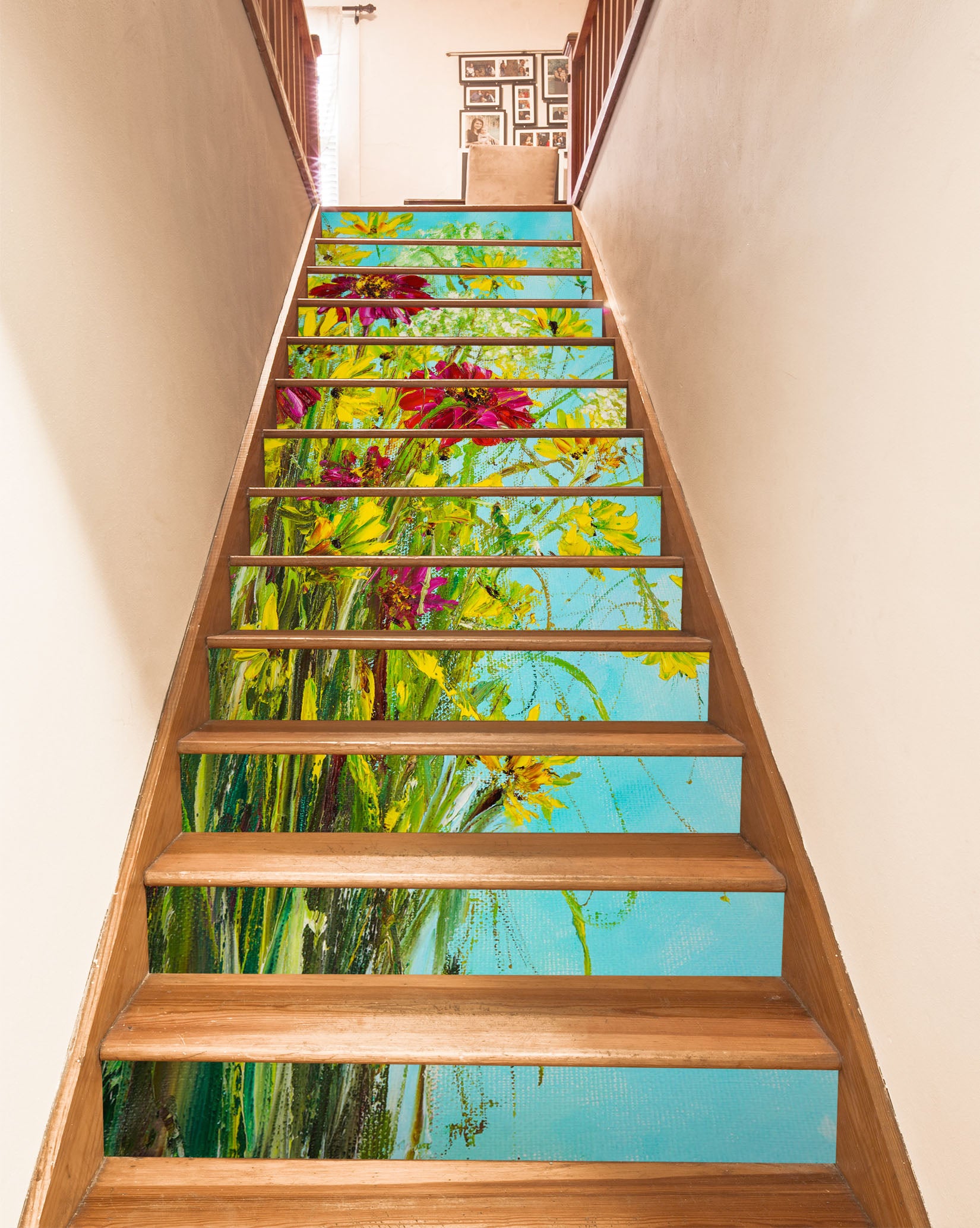3D Yellow Flower 831 Skromova Marina Stair Risers