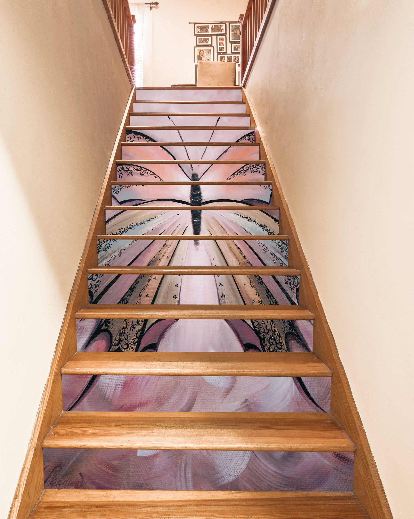 3D Butterfly Pattern 2210 Skromova Marina Stair Risers