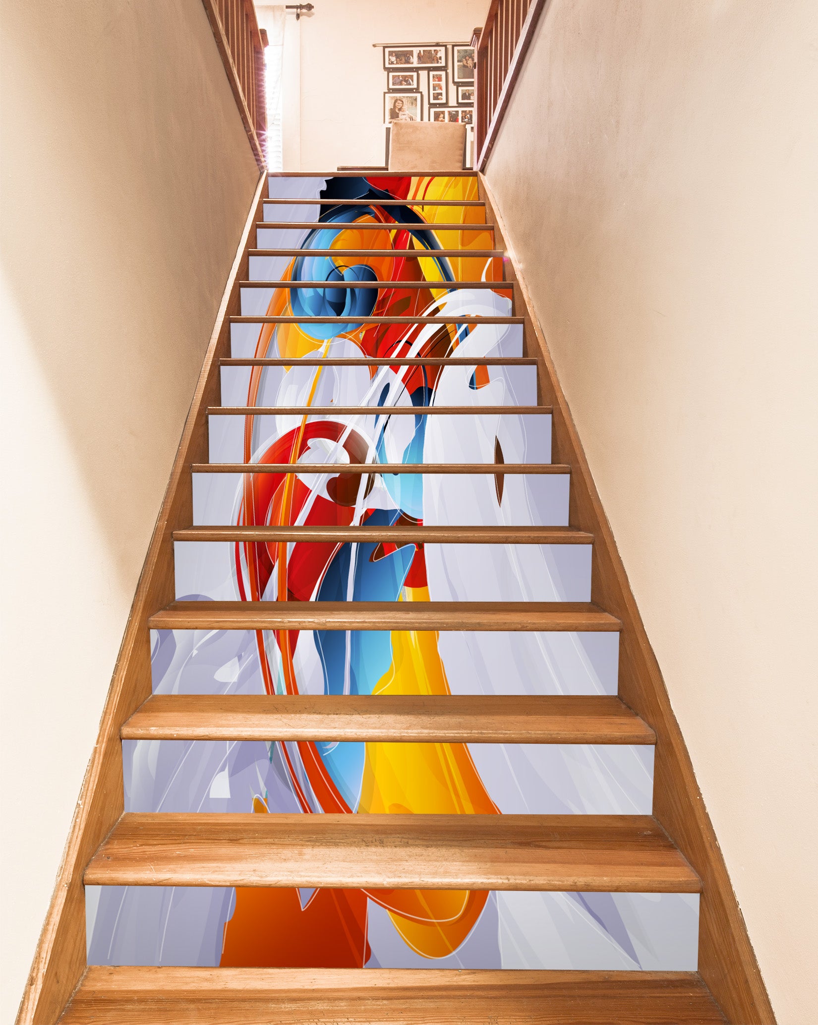 3D Lucky And Beautiful Koi 562 Stair Risers