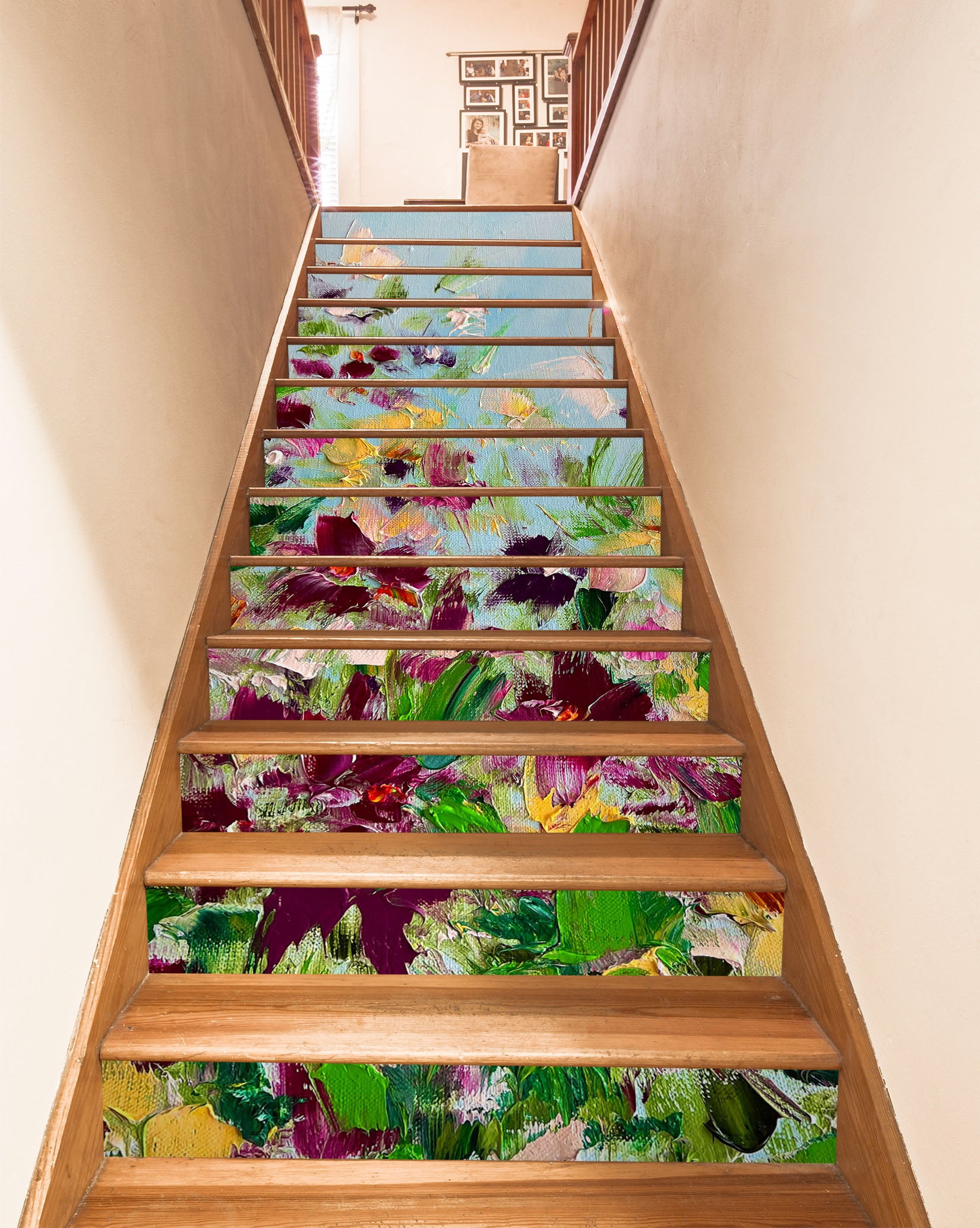 3D Color Painting Garden 2201 Skromova Marina Stair Risers