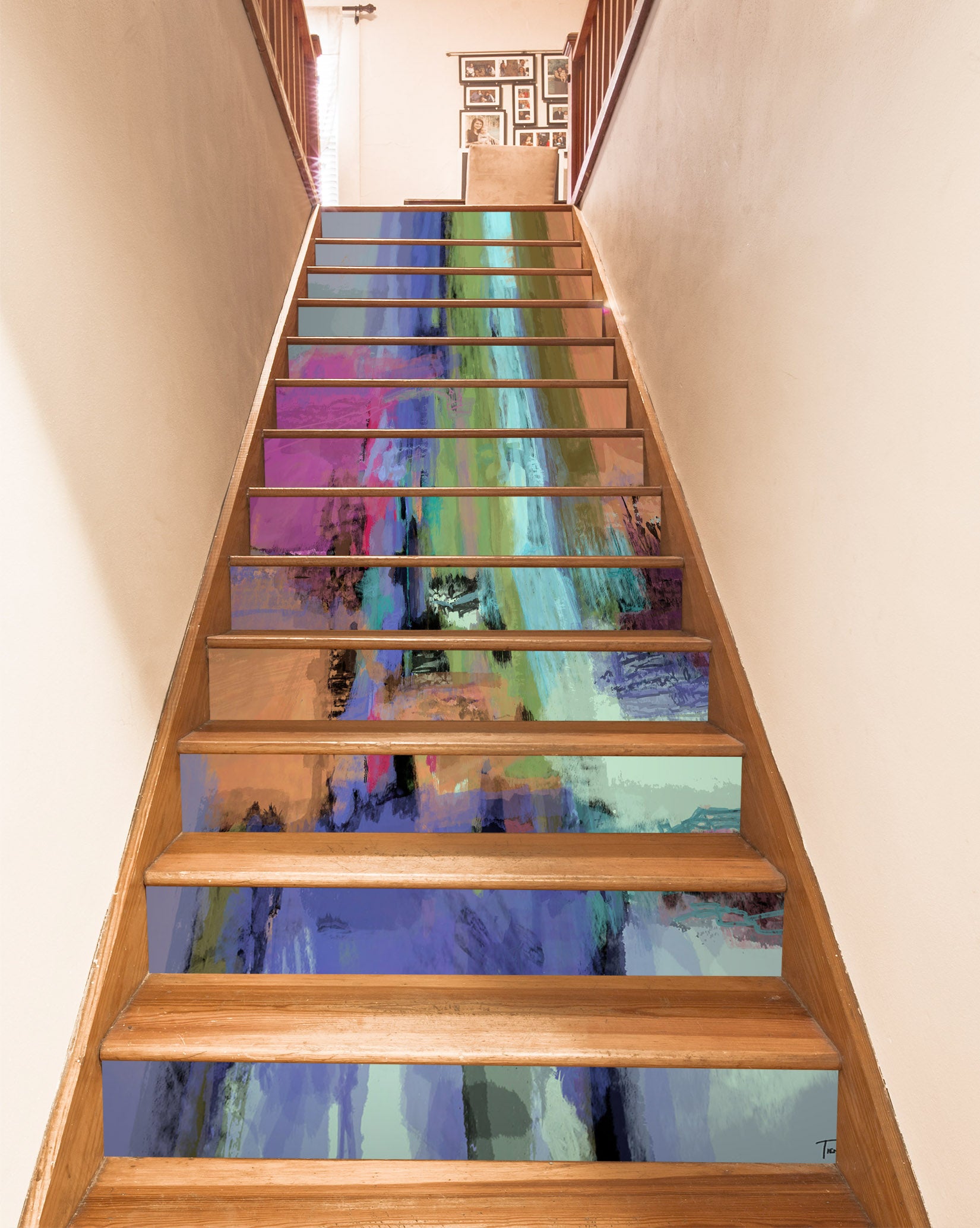 3D Colorful Paint Brush Texture 104197 Michael Tienhaara Stair Risers