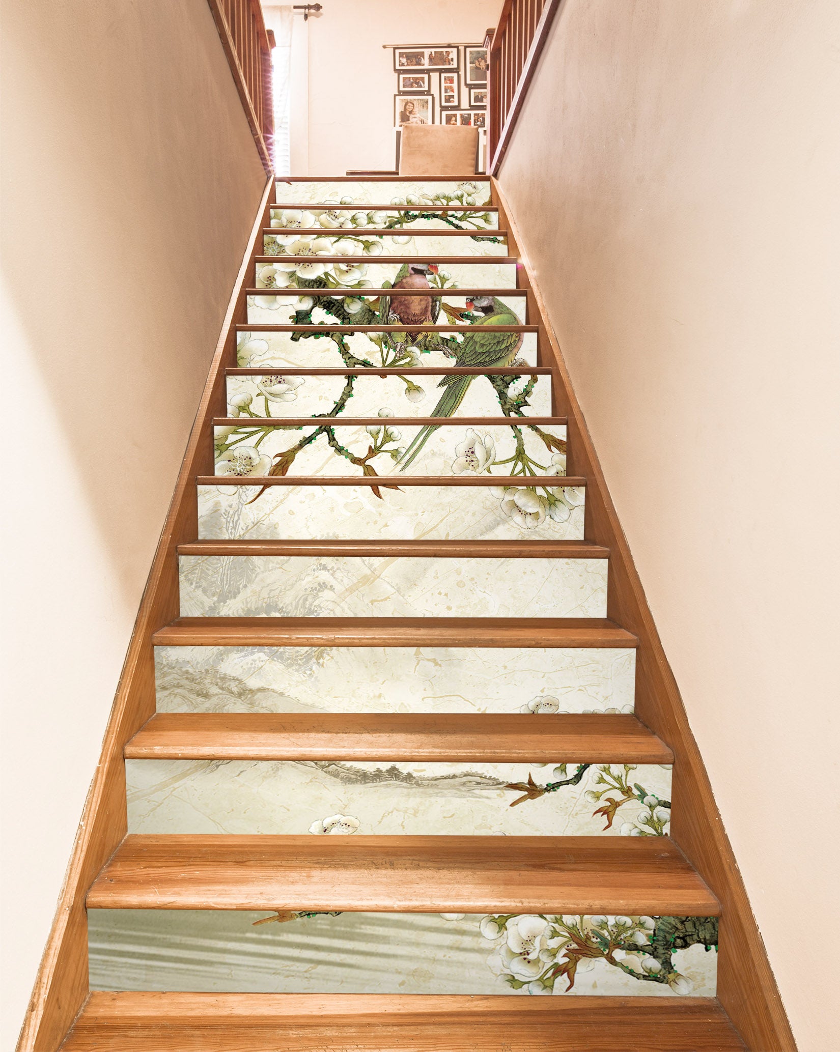 3D Two Birds On The Branch 580 Stair Risers