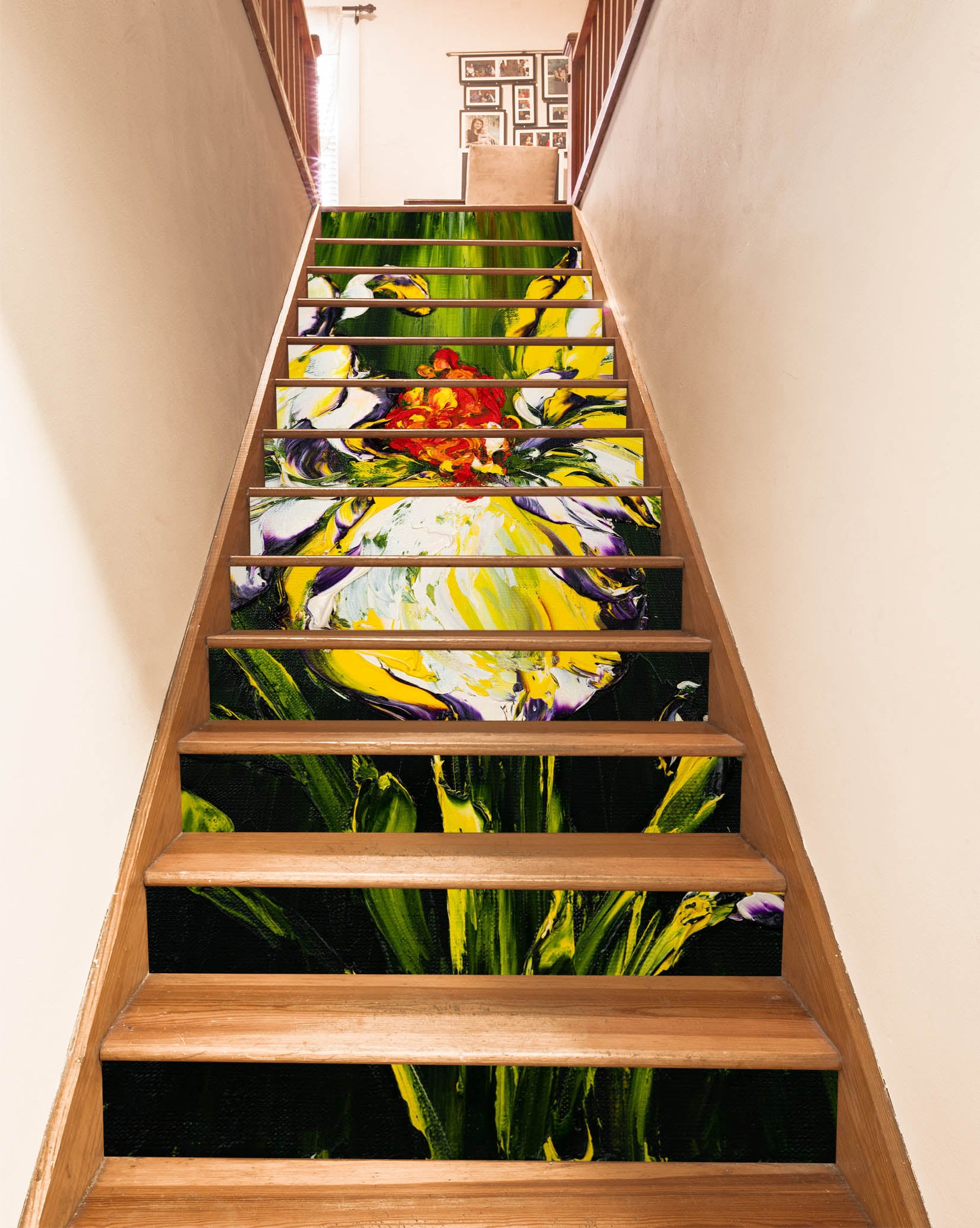 3D Yellow Flower 2207 Skromova Marina Stair Risers