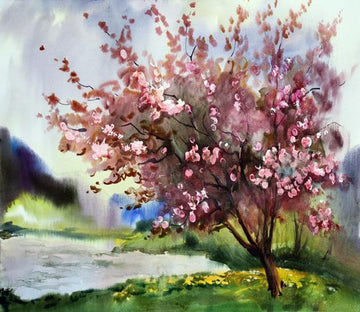 3D Cherry Tree Blossoming 655 Wallpaper AJ Wallpaper 