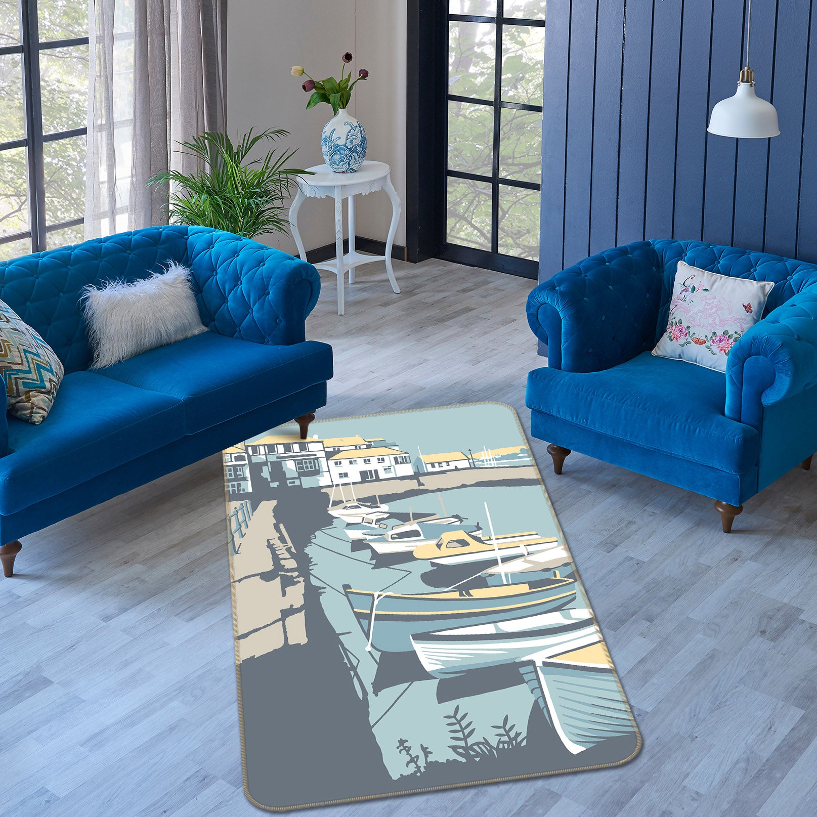 3D Falmouth 1003 Steve Read Rug Non Slip Rug Mat