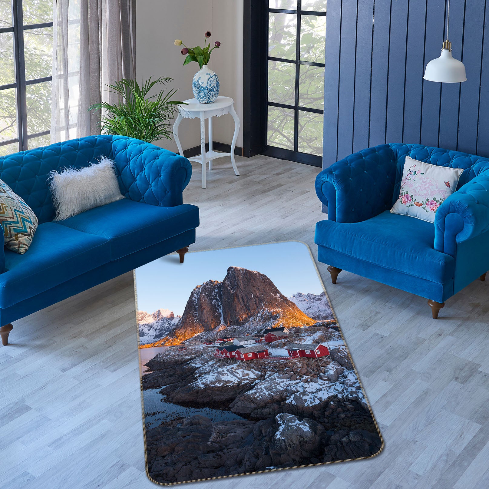3D Volcanic Eruptions 1195 Marco Carmassi Rug Non Slip Rug Mat