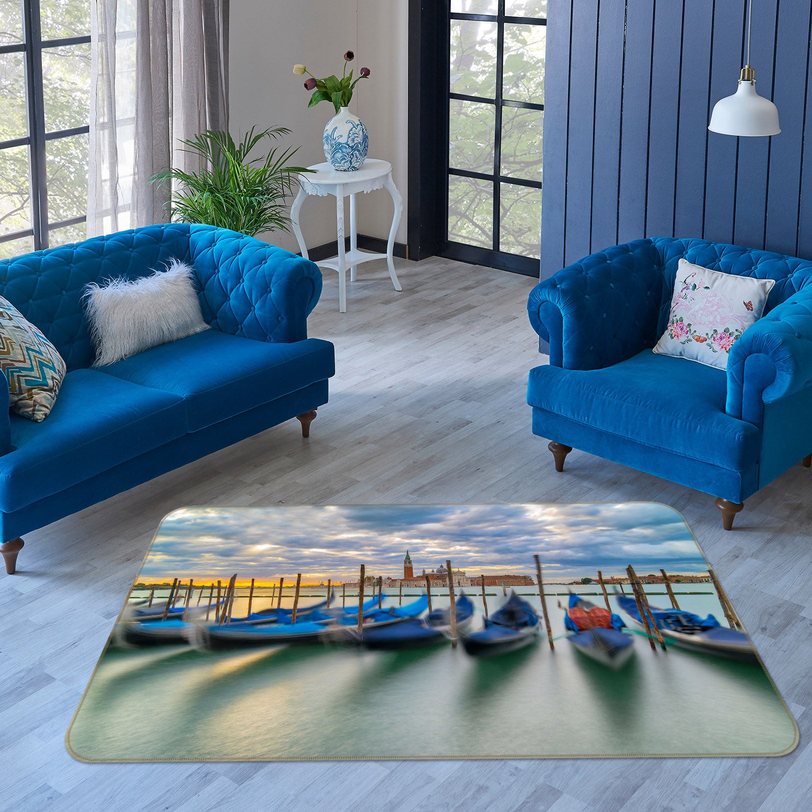 3D Regatta 1172 Marco Carmassi Rug Non Slip Rug Mat
