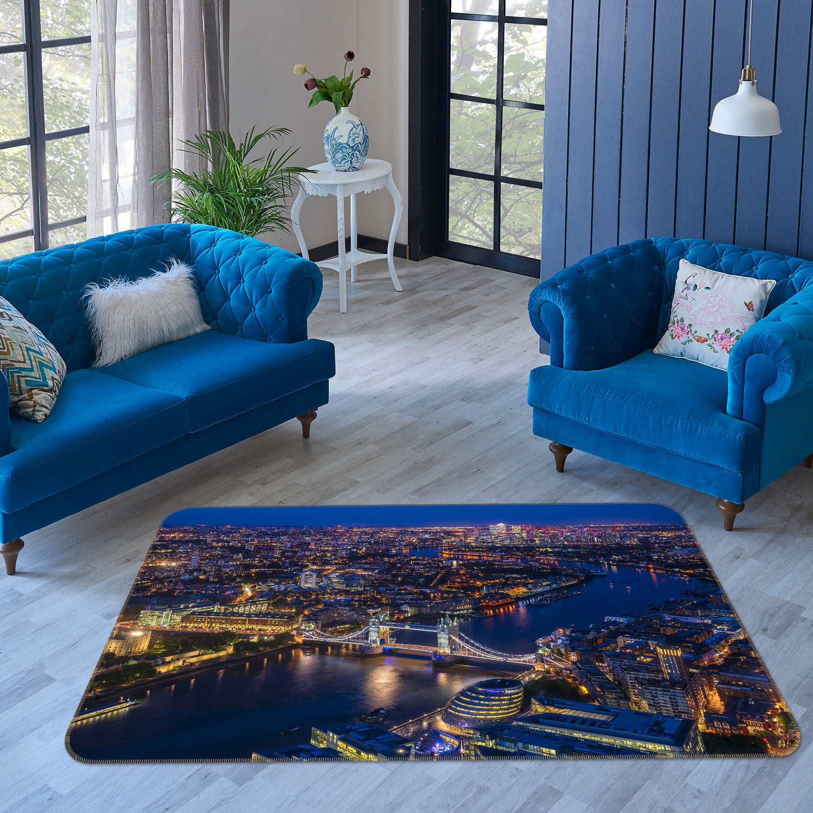 3D Brightly Lit 1161 Marco Carmassi Rug Non Slip Rug Mat