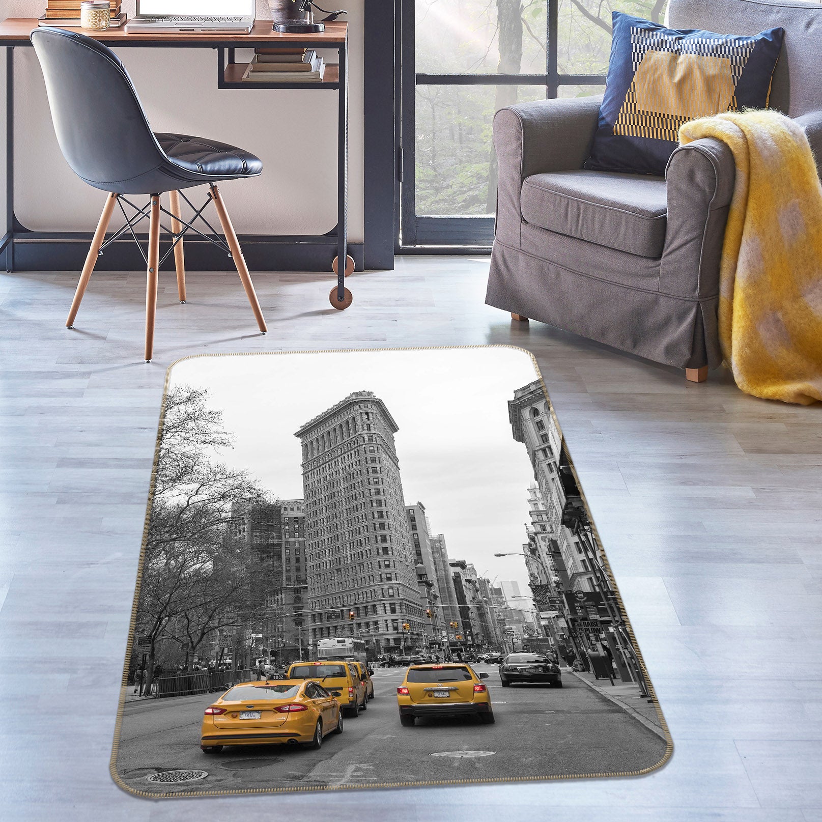 3D Tall Building1191 Marco Carmassi Rug Non Slip Rug Mat