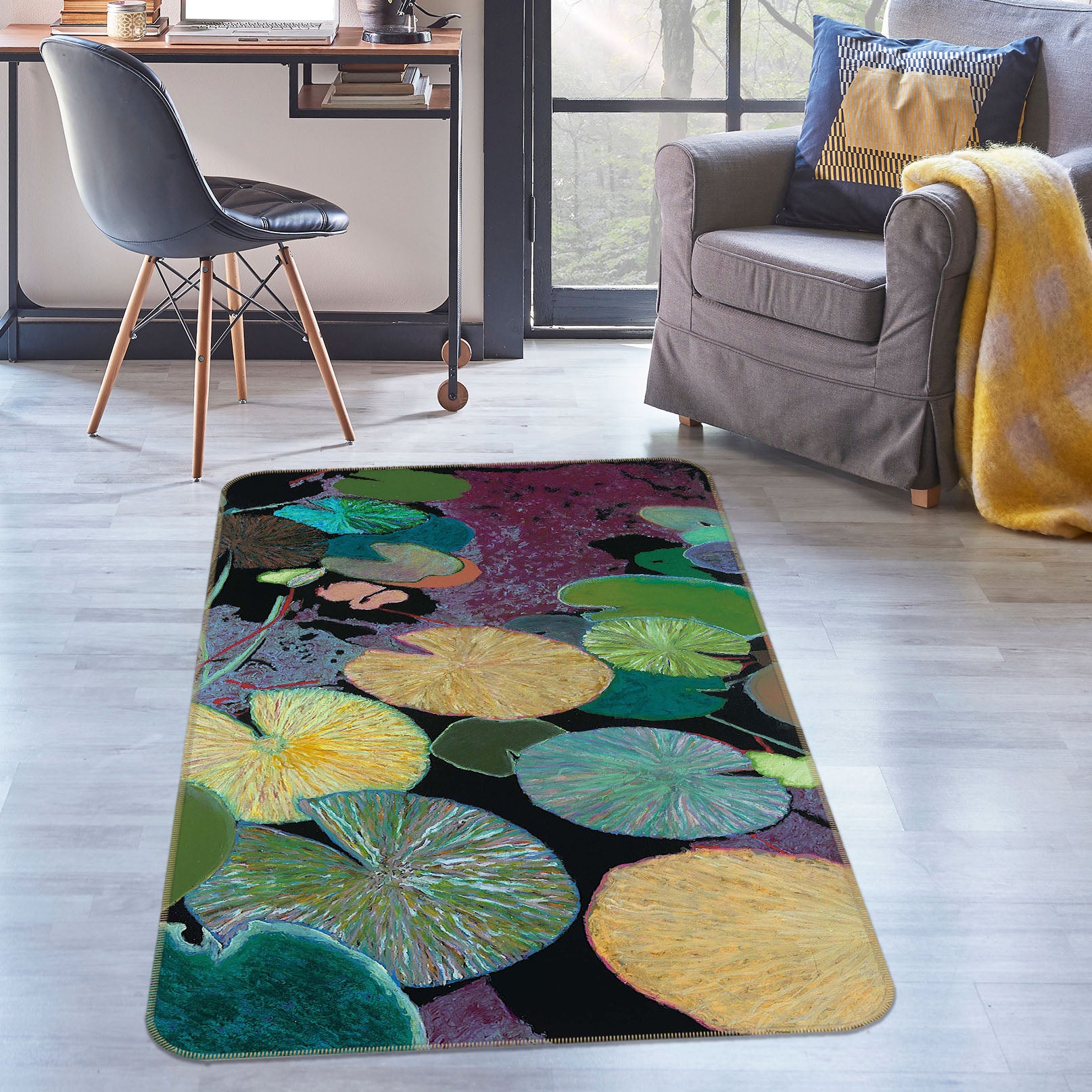 3D Secret Hideaway 3040 Allan P. Friedlander Rug Non Slip Rug Mat