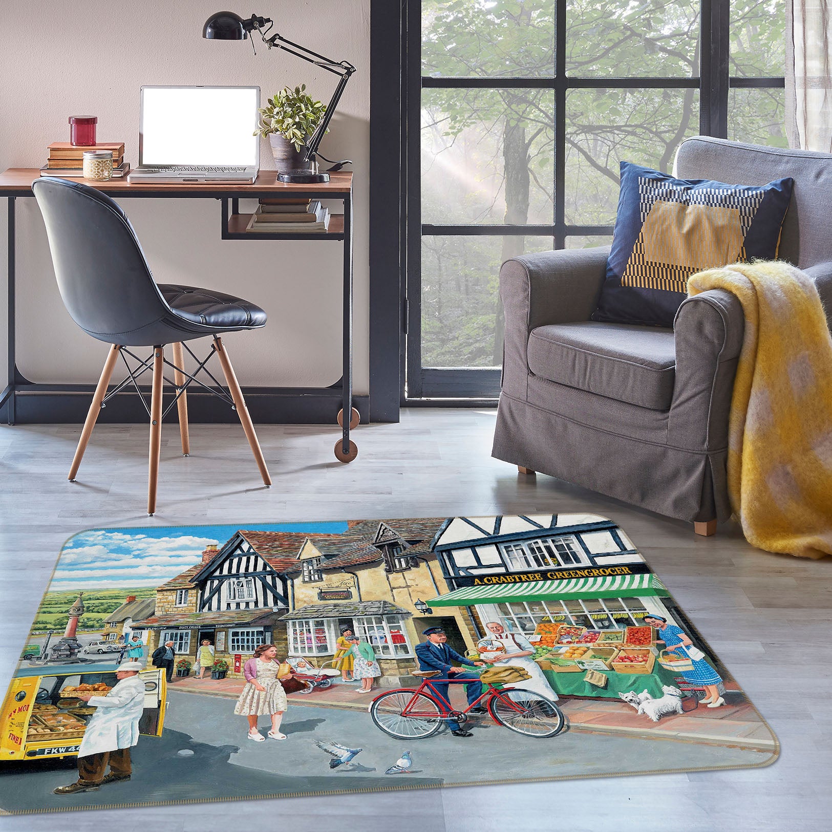 3D Letters For The Greengrocer 1085 Trevor Mitchell Rug Non Slip Rug Mat