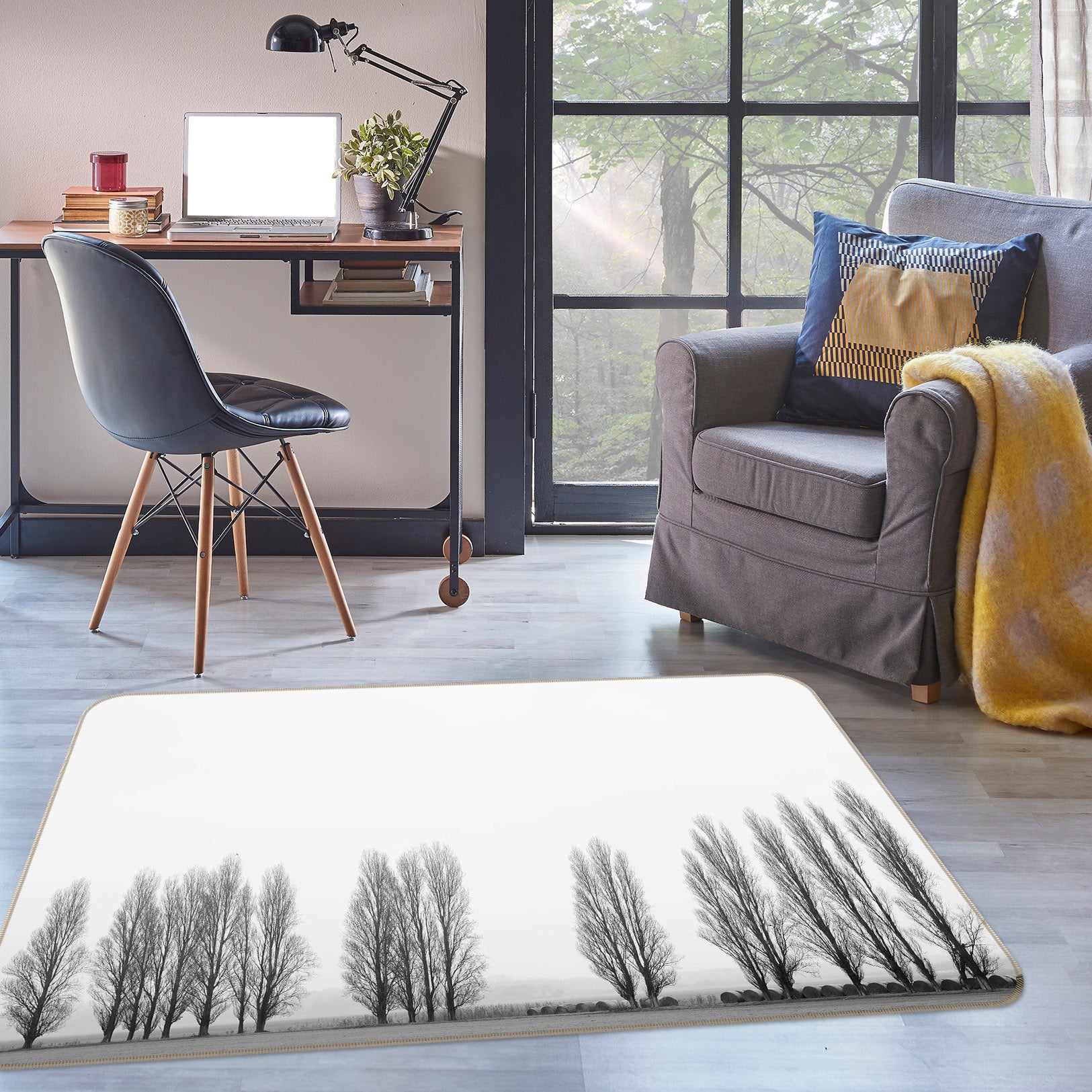 3D Little Sapling 1175 Marco Carmassi Rug Non Slip Rug Mat