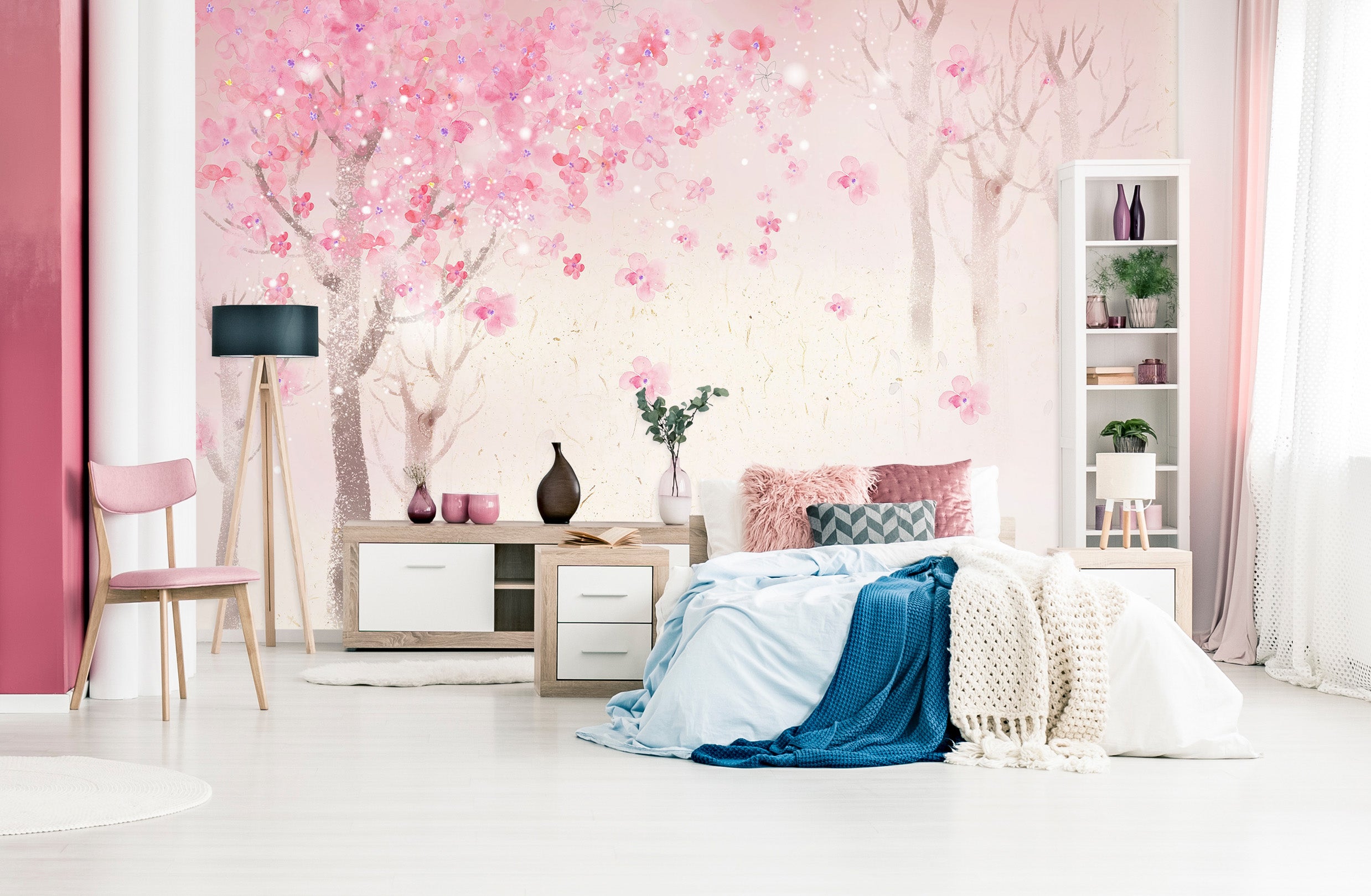 3D Peach Blossom 1609 Wall Murals