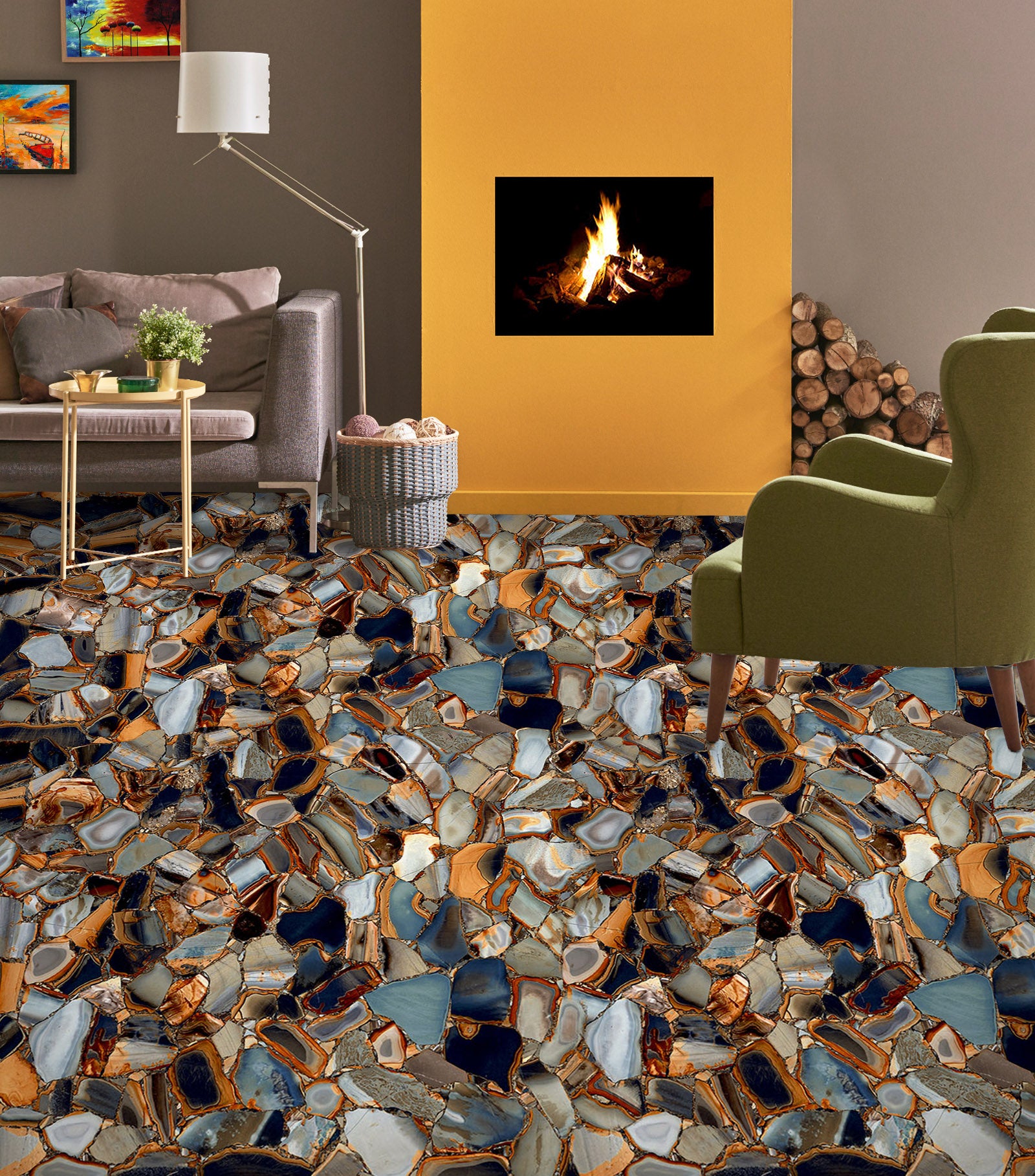 3D The Story Of The Stone 592 Floor Mural  Wallpaper Murals Rug & Mat Print Epoxy waterproof bath floor