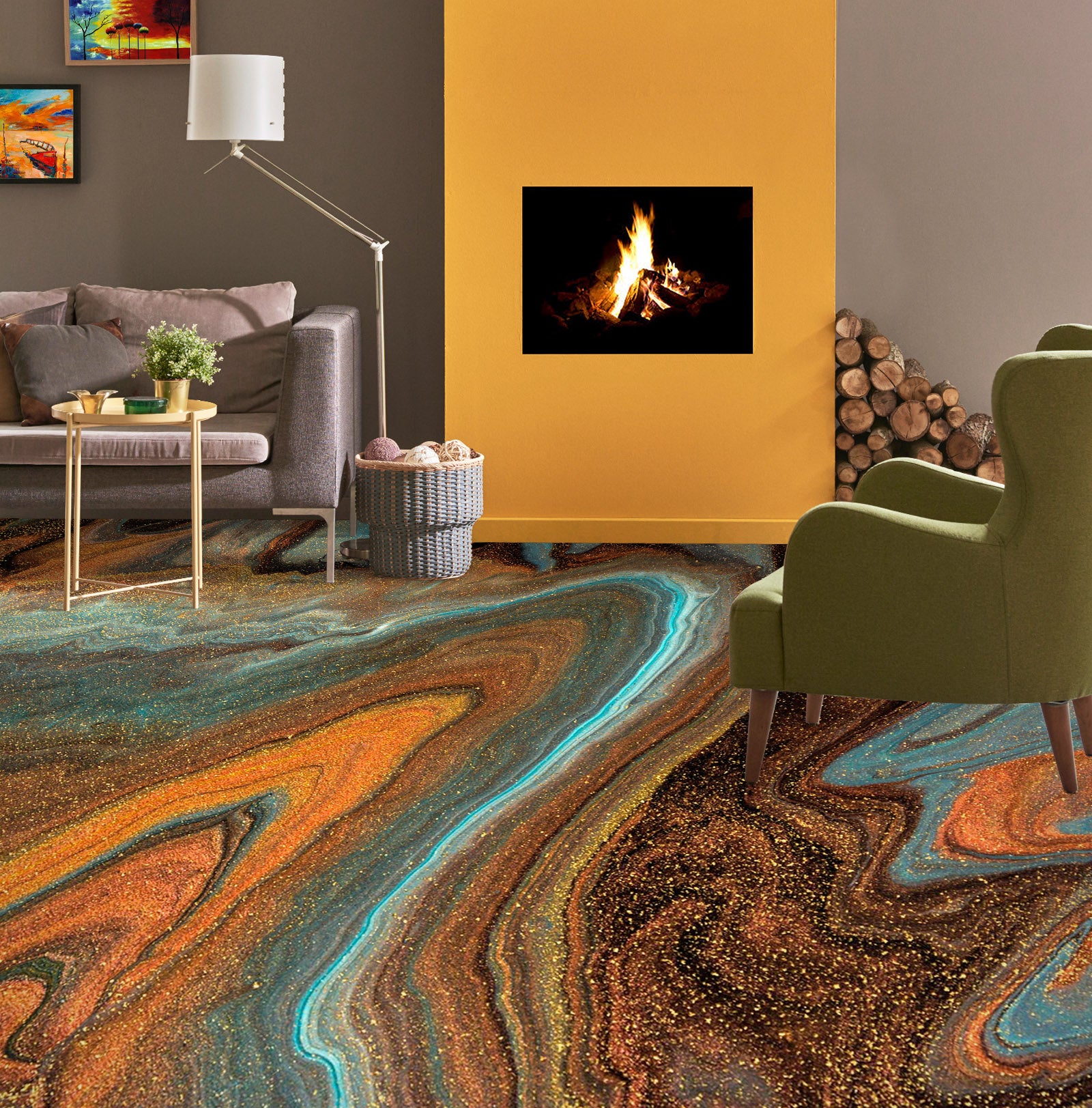 3D Abstract Geology 923 Floor Mural  Wallpaper Murals Rug & Mat Print Epoxy waterproof bath floor