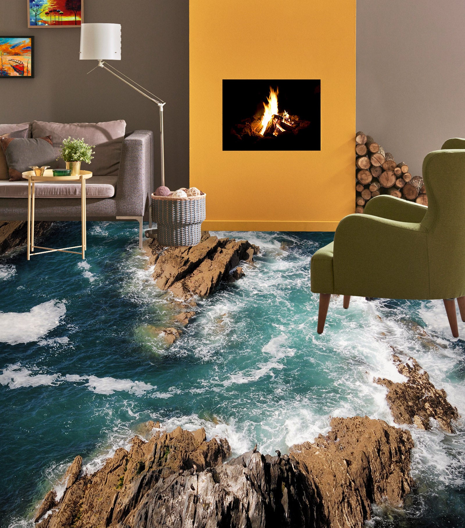 3D Collectible Memories Of The Sea 1427 Floor Mural  Wallpaper Murals Self-Adhesive Removable Print Epoxy