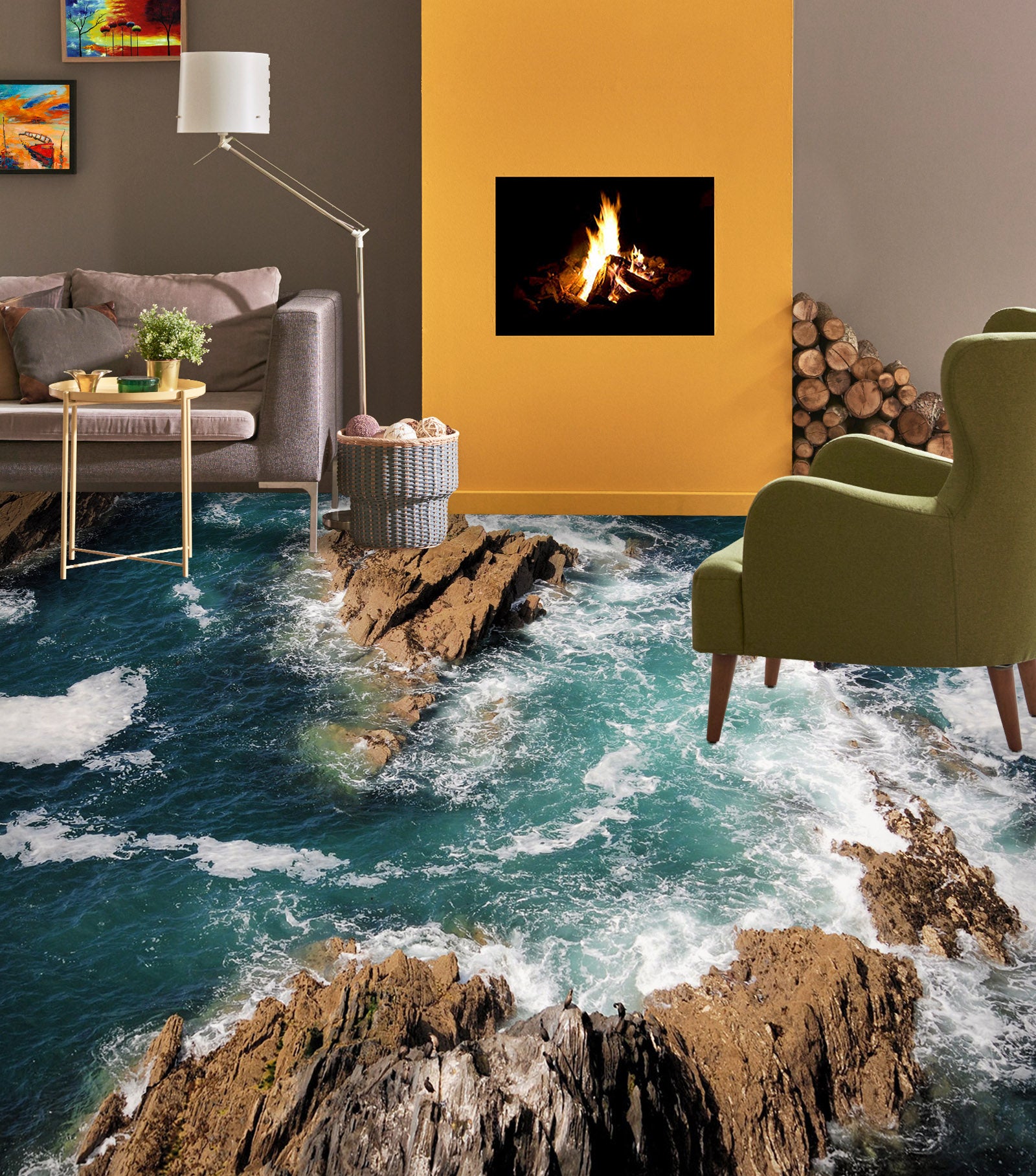 3D Collectible Memories Of The Sea 1427 Floor Mural  Wallpaper Murals Self-Adhesive Removable Print Epoxy