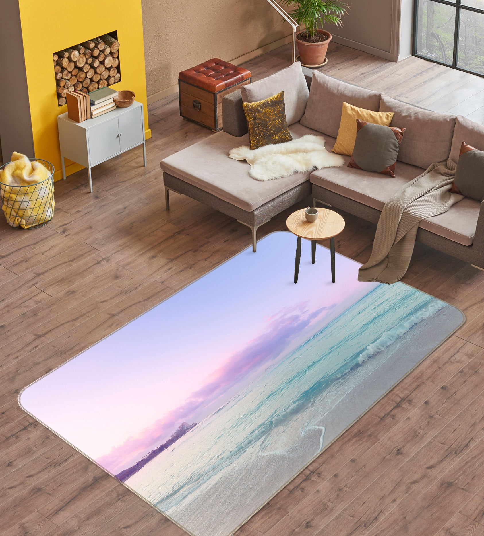 3D Haitian Line 1012 Noirblanc777 Rug Non Slip Rug Mat