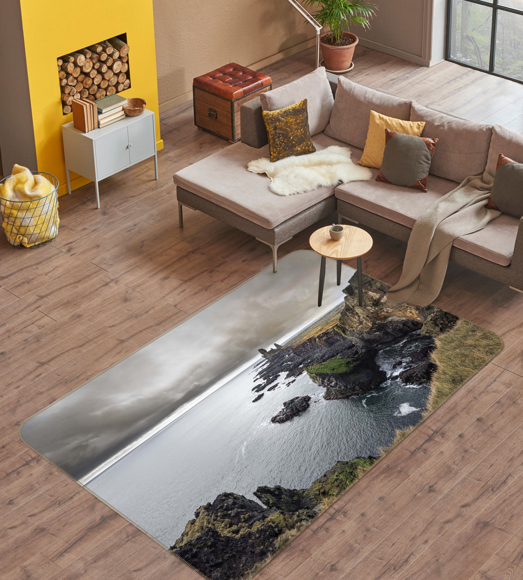 3D Sea Stones 1119 Marco Carmassi Rug Non Slip Rug Mat