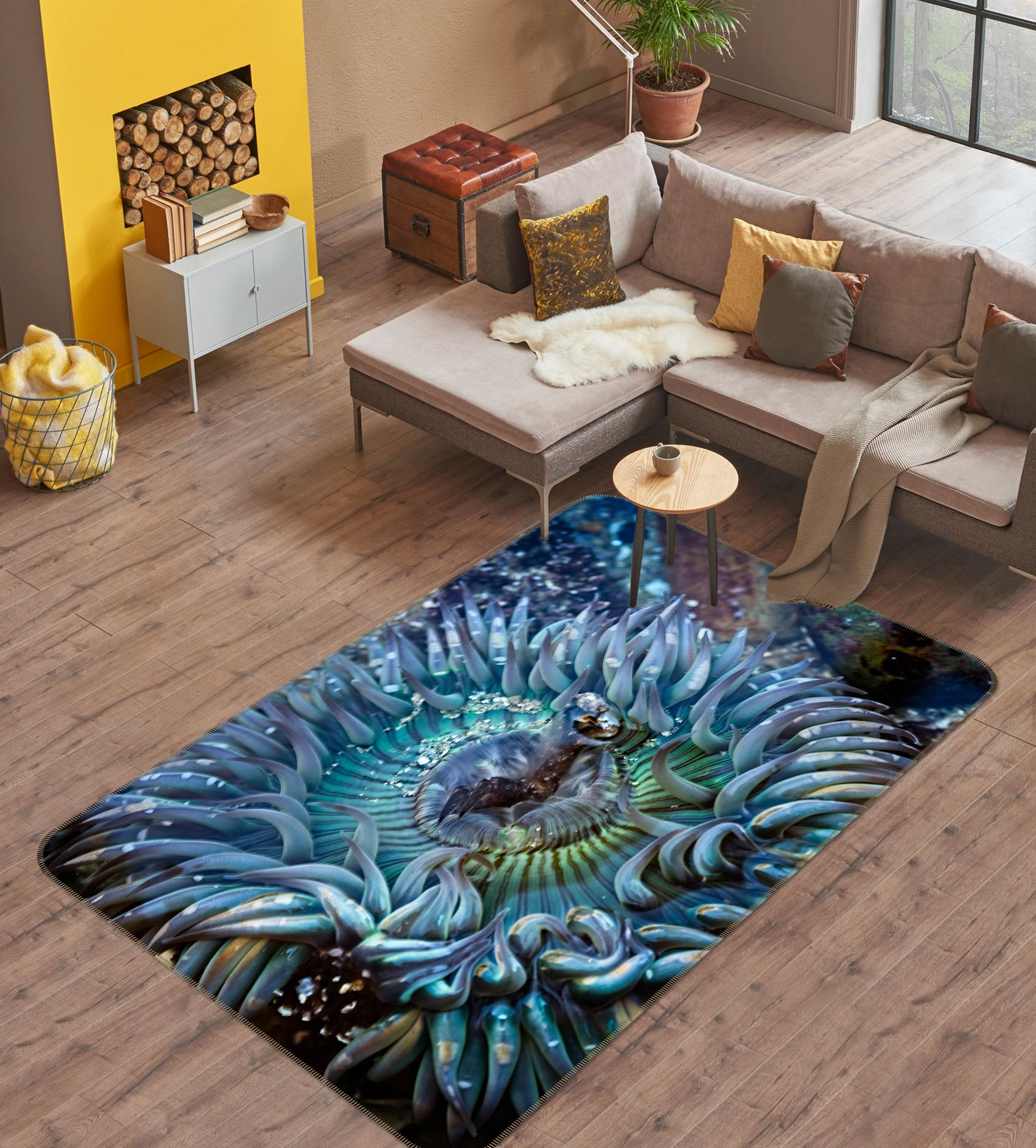 3D Tidepool Treasure 1129 Kathy Barefield Rug Non Slip Rug Mat