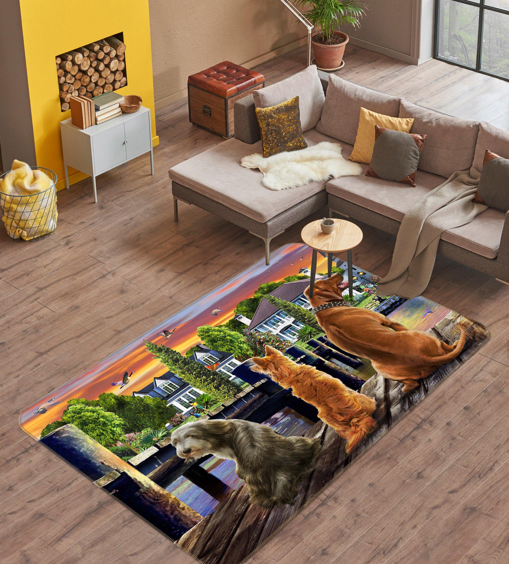 3D Watchdog 1073 Adrian Chesterman Rug Non Slip Rug Mat