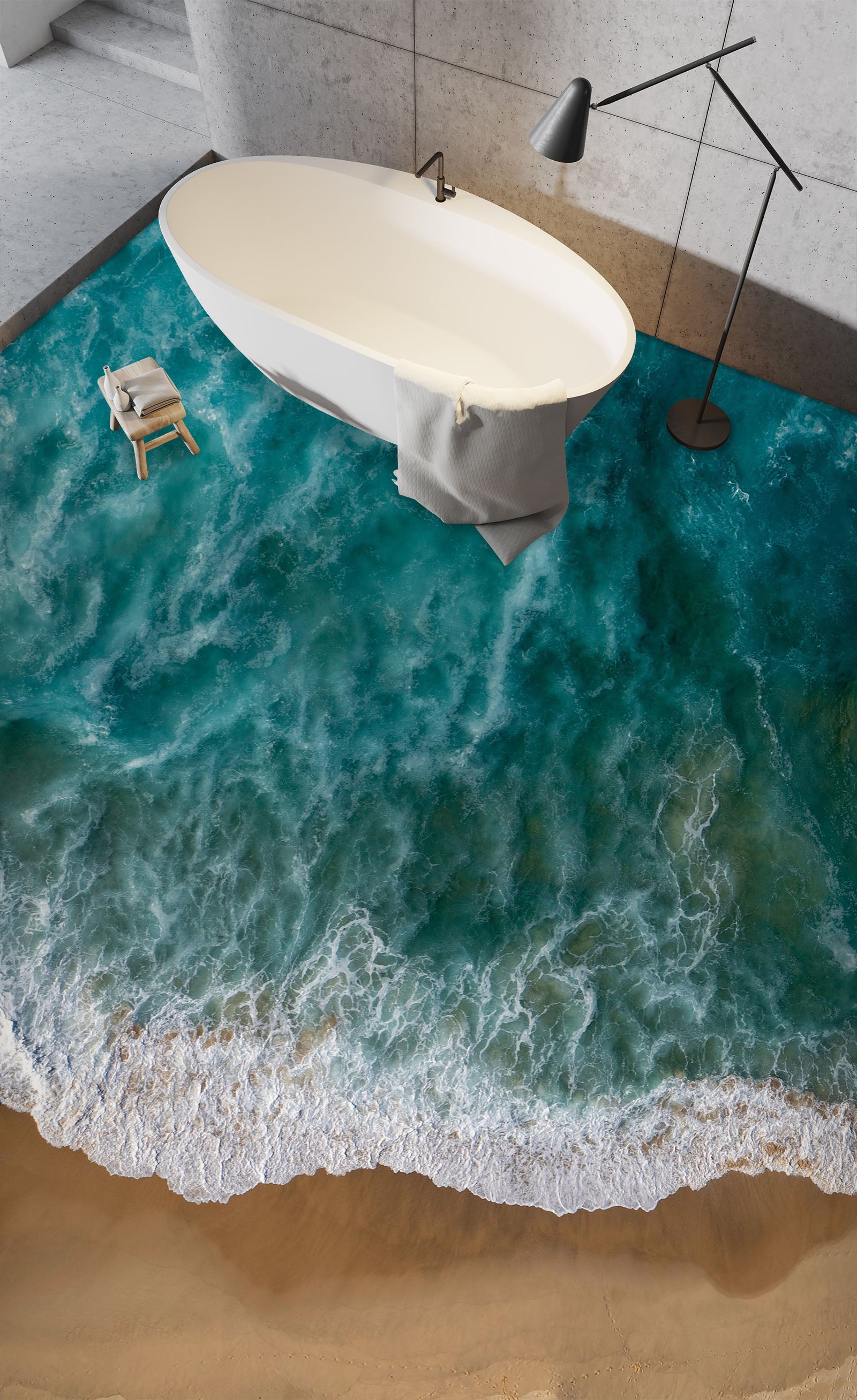 3D Story Sea Memory 799 Floor Mural  Wallpaper Murals Rug & Mat Print Epoxy waterproof bath floor