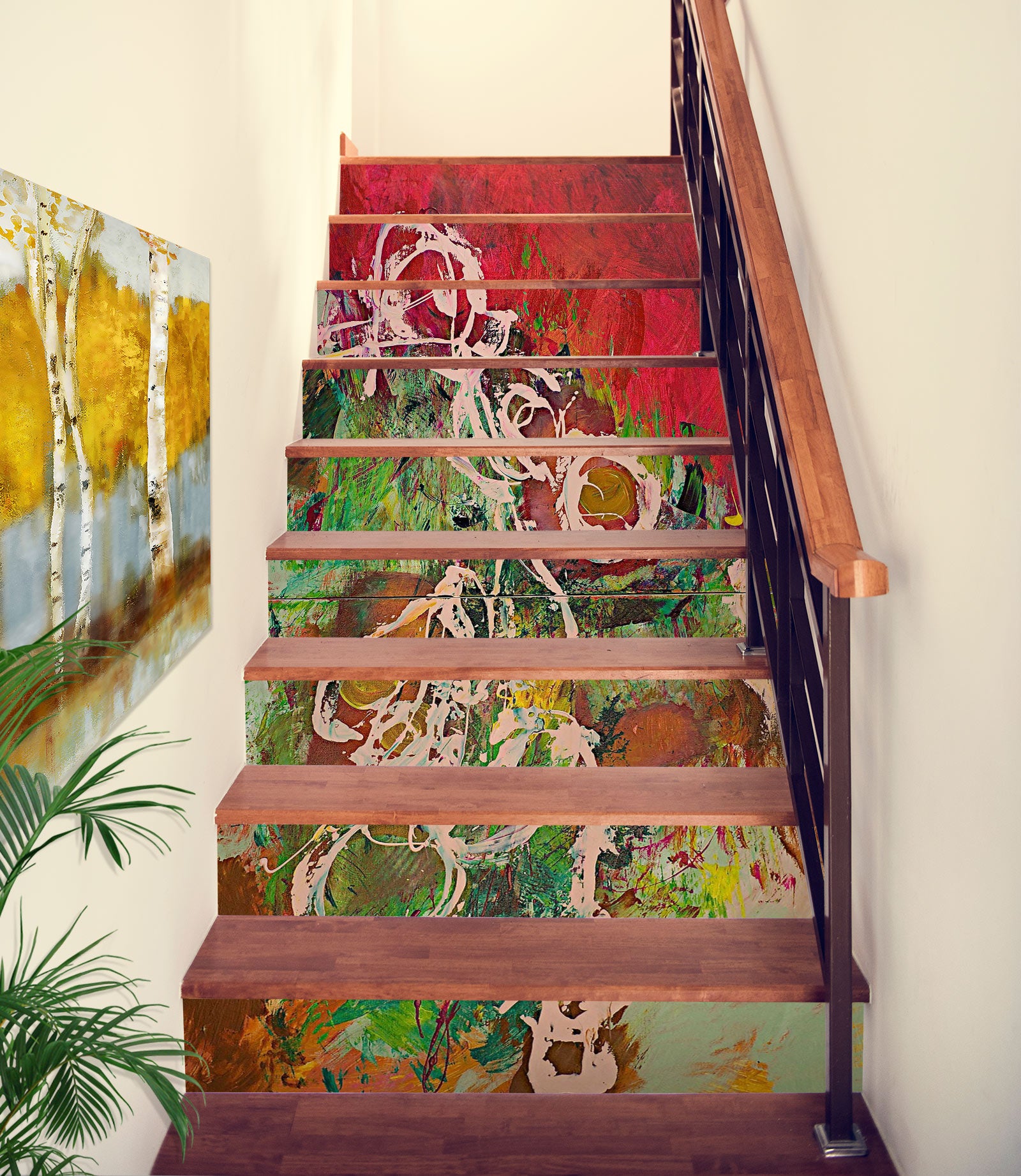 3D Oil Painting Pattern 90155 Allan P. Friedlander Stair Risers