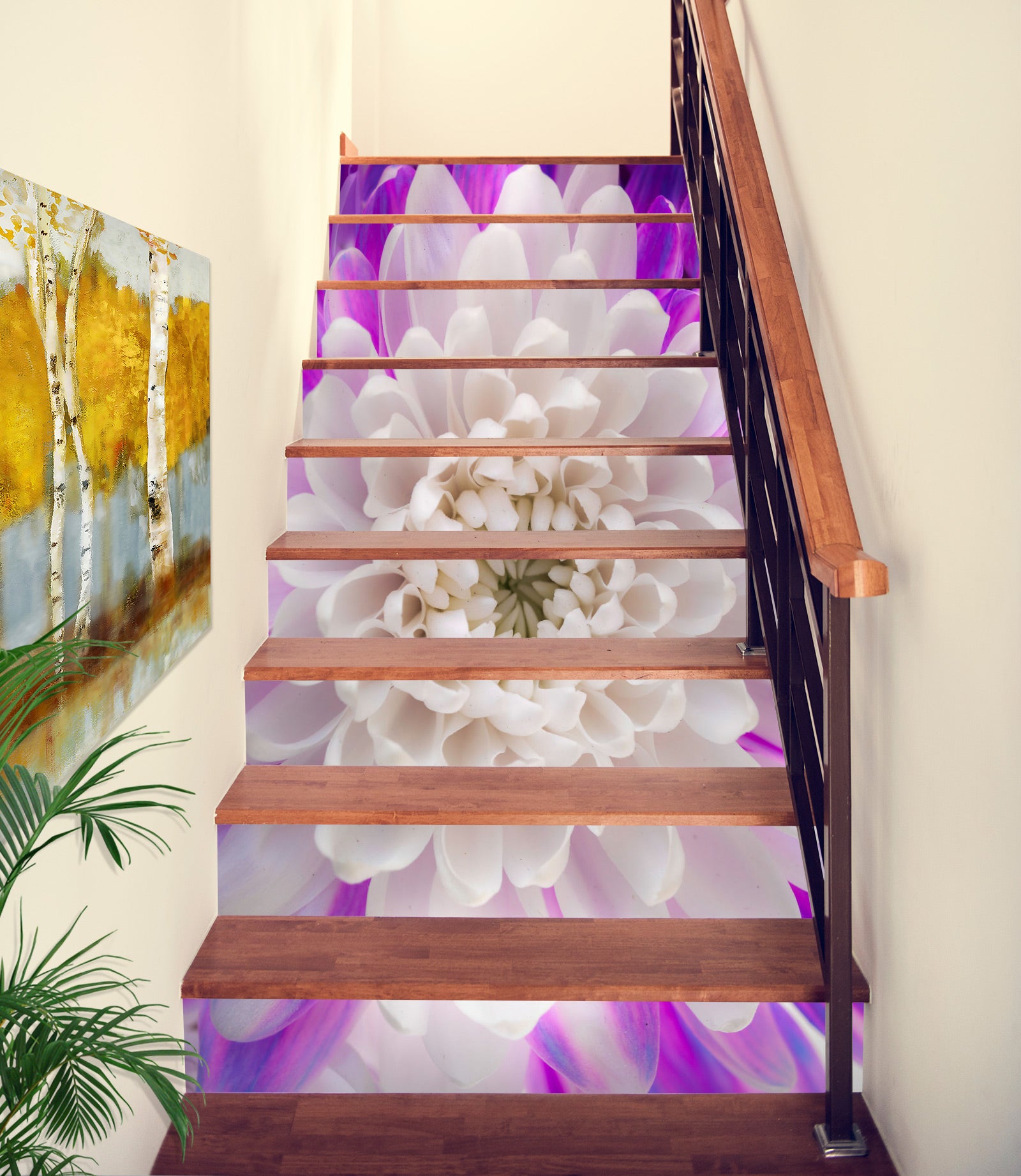 3D Chrysanthemum 10932 Assaf Frank Stair Risers