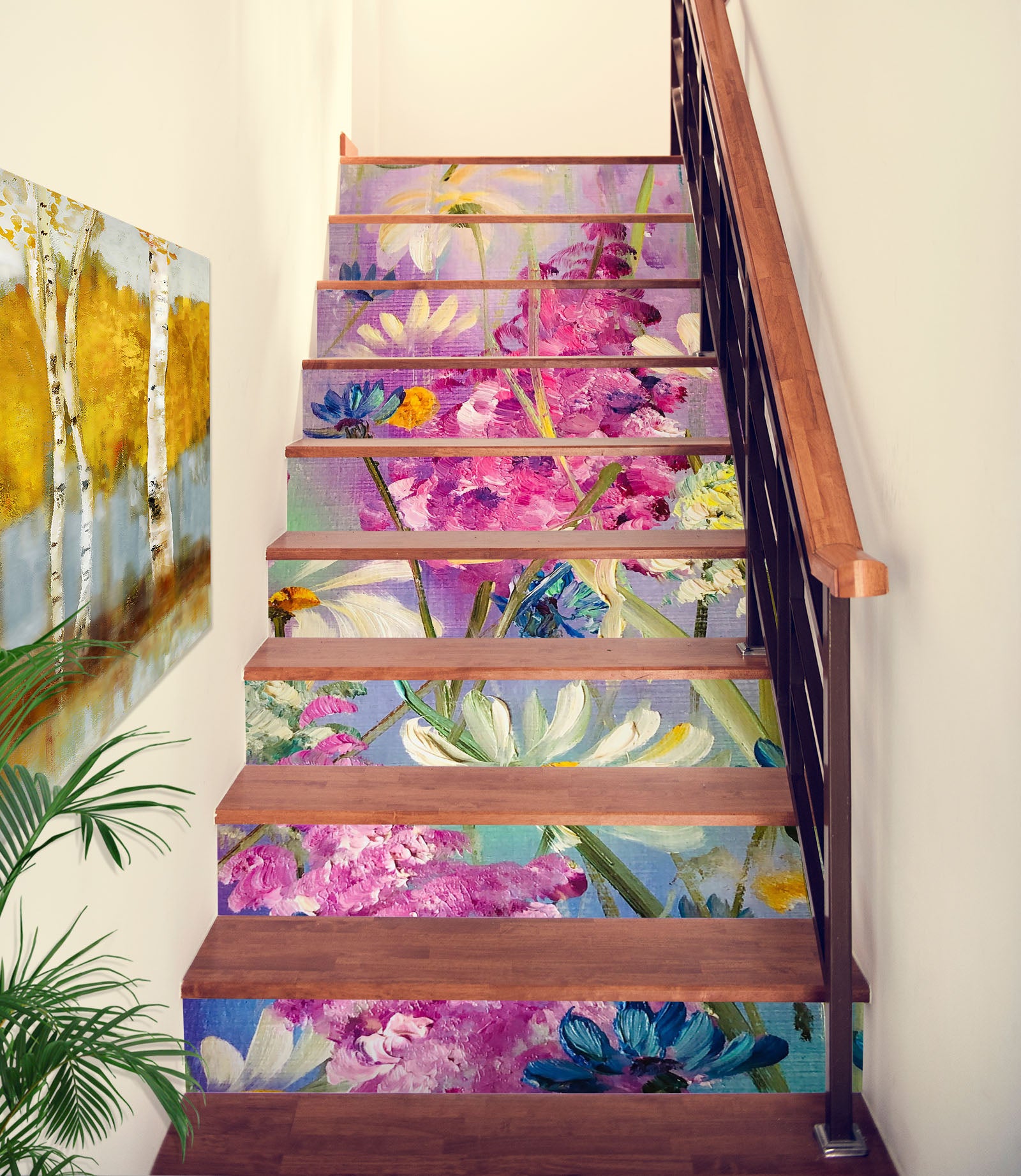 3D Cute Flowers 2011 Skromova Marina Stair Risers