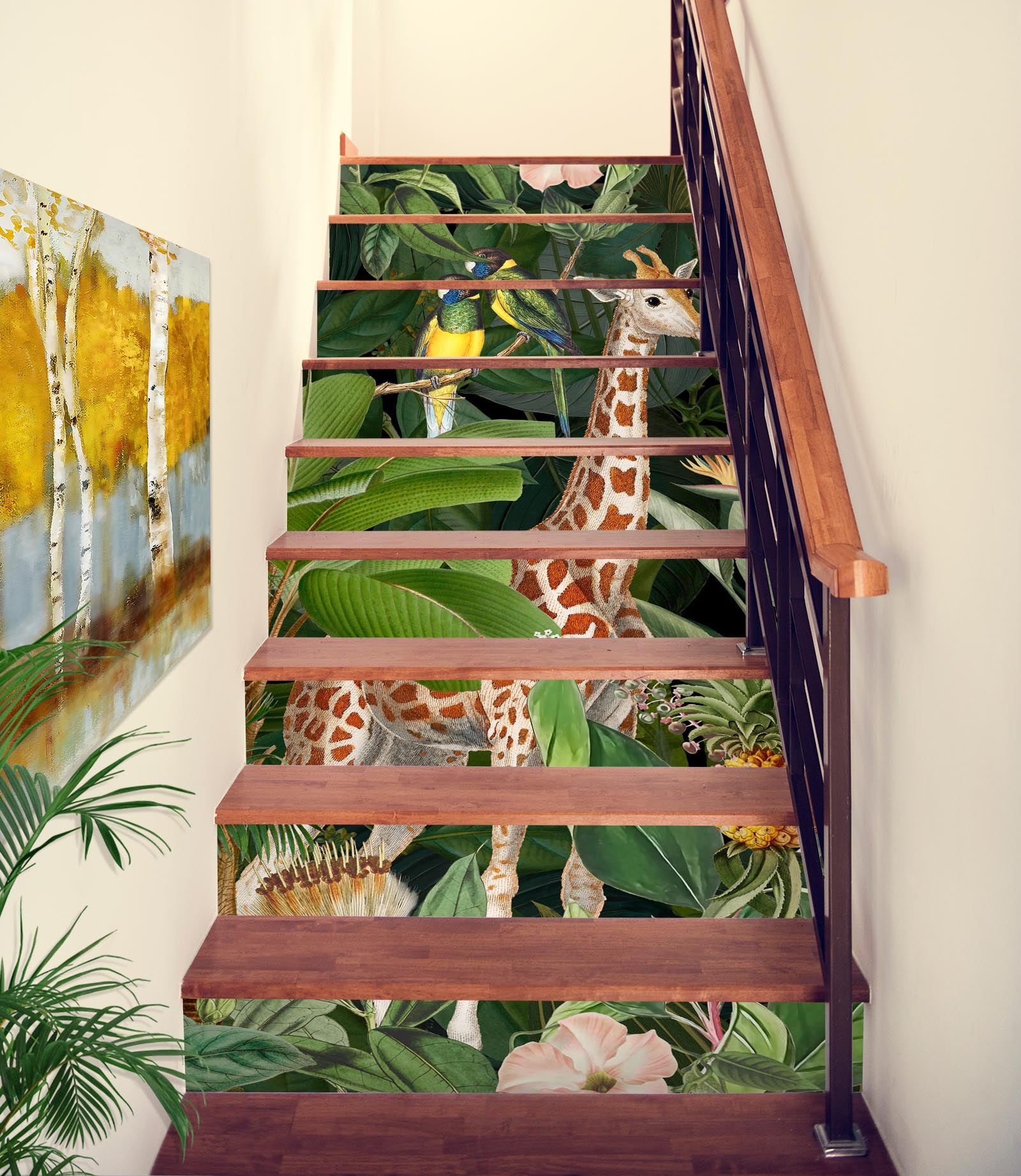3D Giraffe Jungle 11024 Andrea Haase Stair Risers
