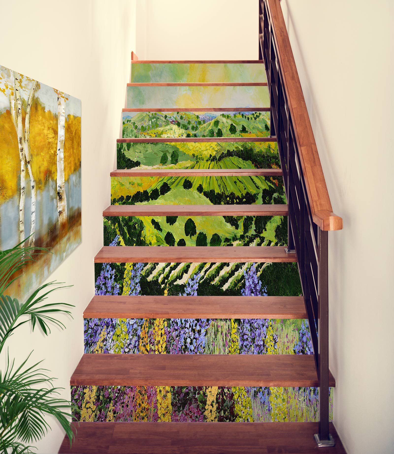3D Field Flowers 89168 Allan P. Friedlander Stair Risers