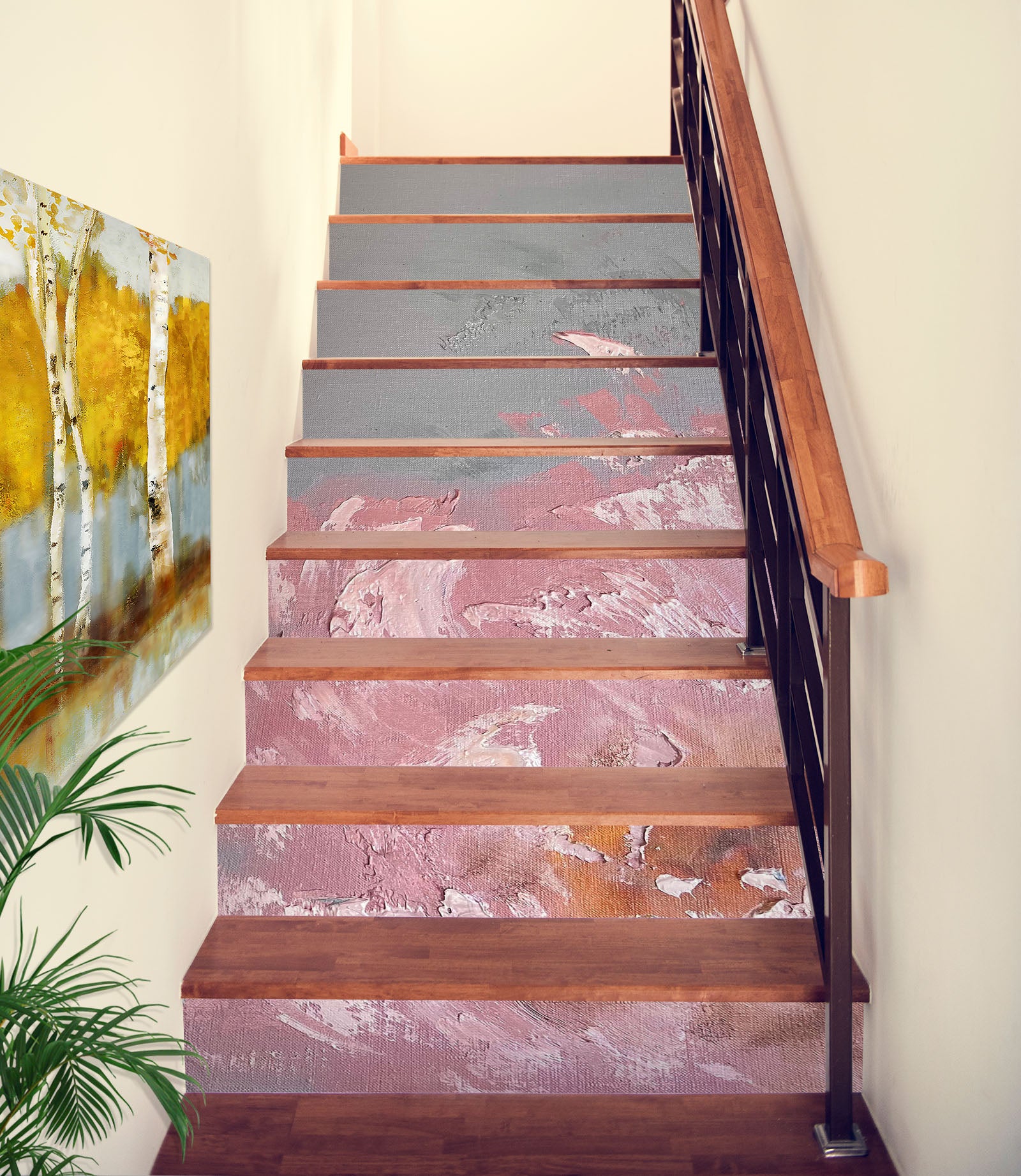 3D Pink Pigment 3935 Skromova Marina Stair Risers