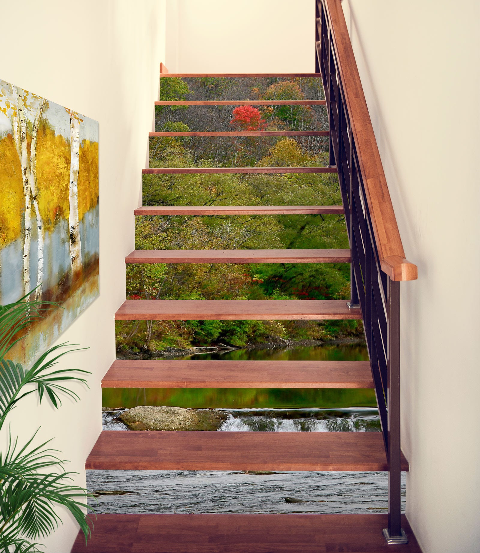 3D River Forest 101120 Kathy Barefield Stair Risers