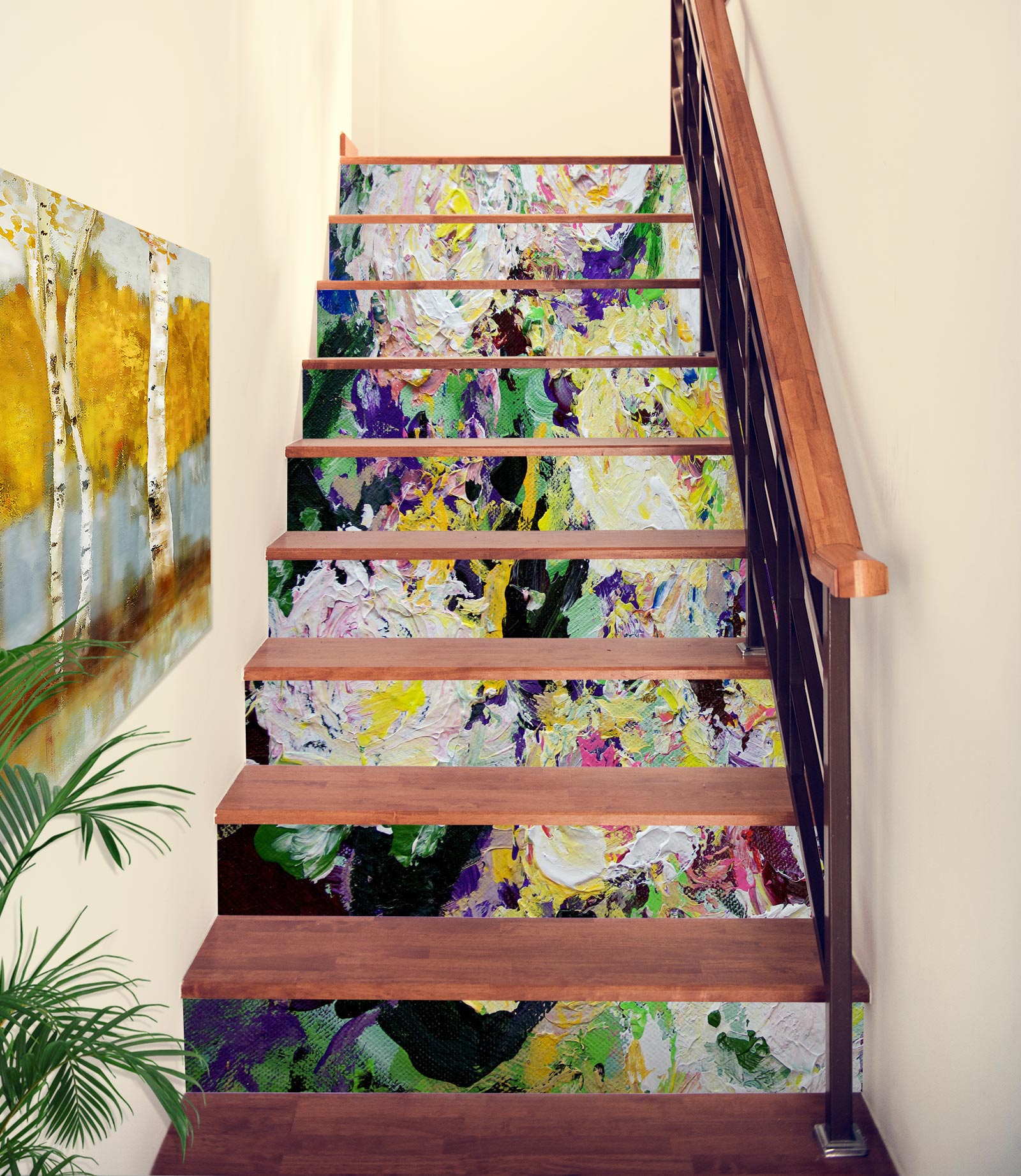 3D Color Oil Painting 90119 Allan P. Friedlander Stair Risers