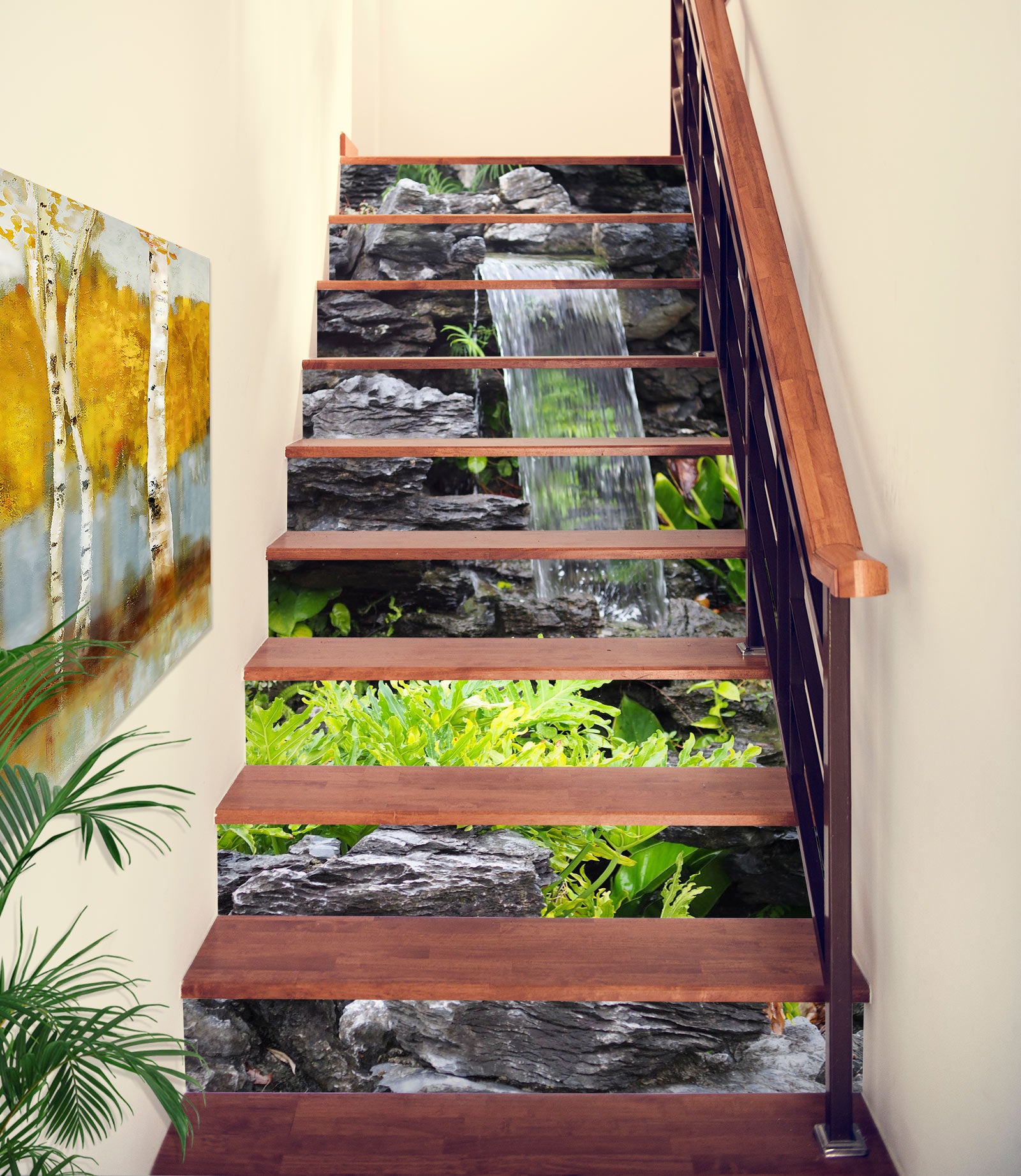 3D A Flowing Water 343 Stair Risers