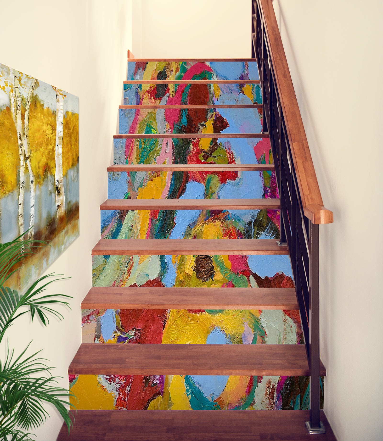 3D Color Oil Painting 90165 Allan P. Friedlander Stair Risers