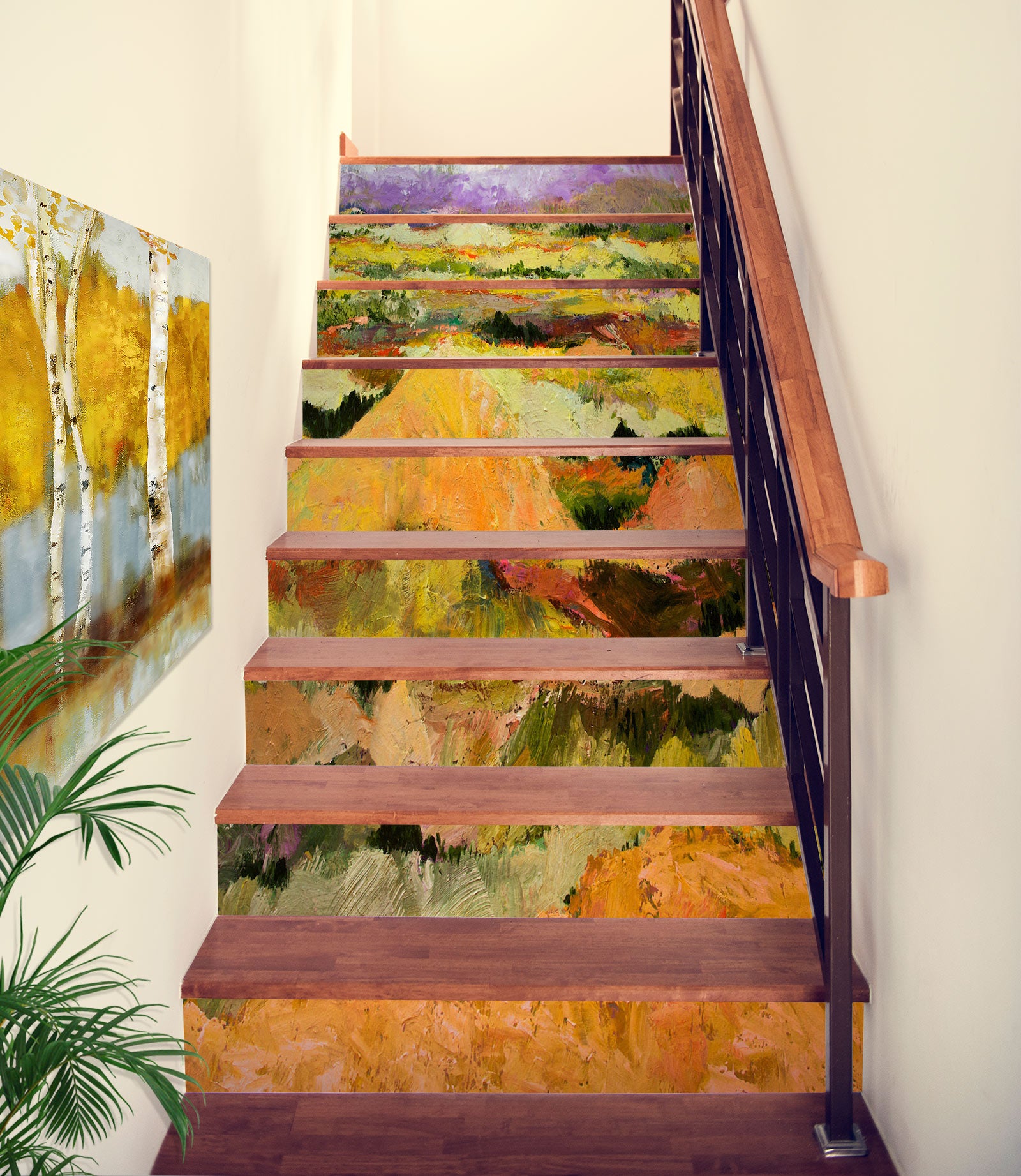 3D Landscape Oil Painting 90164 Allan P. Friedlander Stair Risers