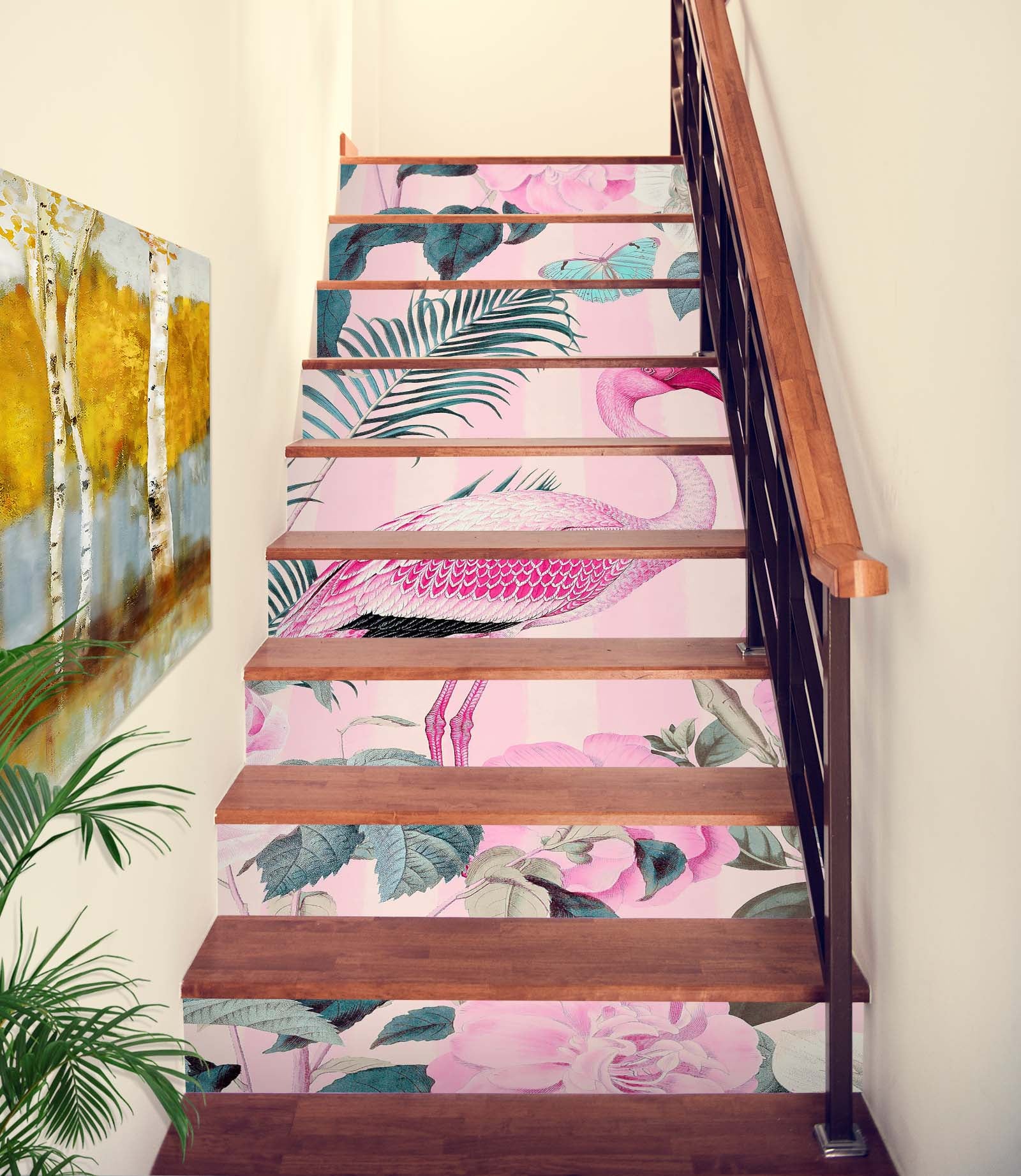 3D Flamingo 109205 Andrea Haase Stair Risers