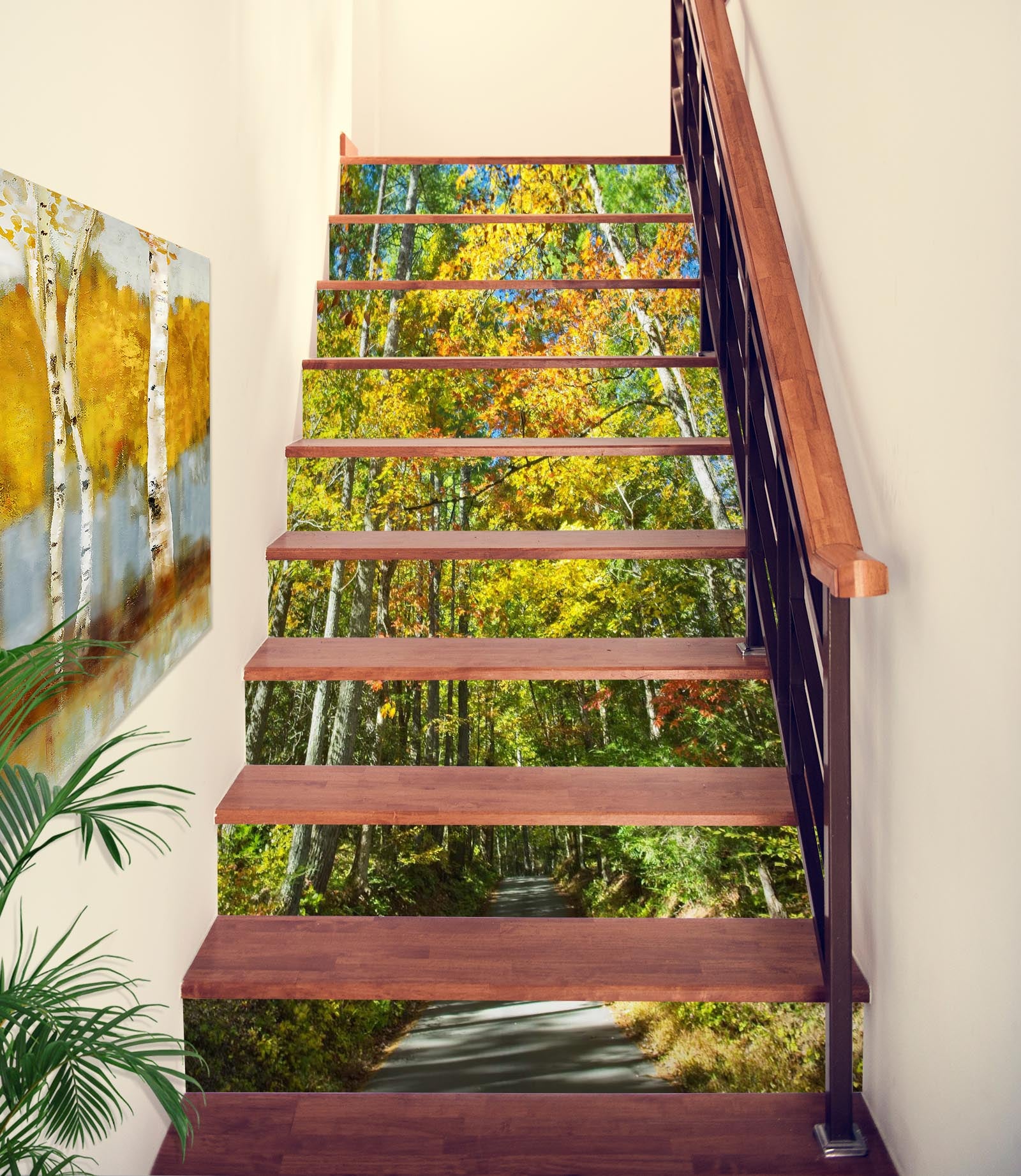 3D Jungle Path 98223 Kathy Barefield Stair Risers