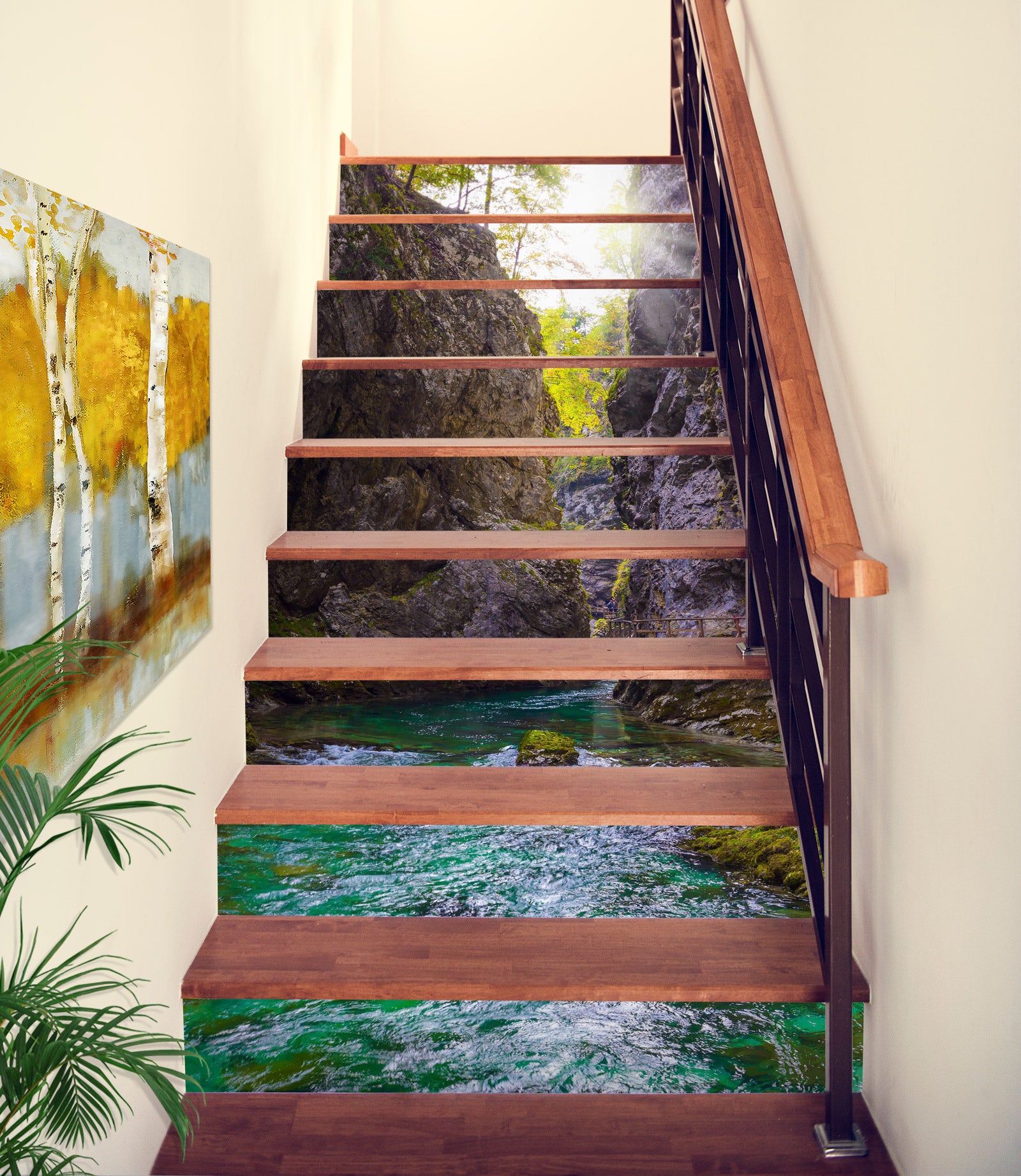 3D Comfortable Landscape In The Mountains 457 Stair Risers