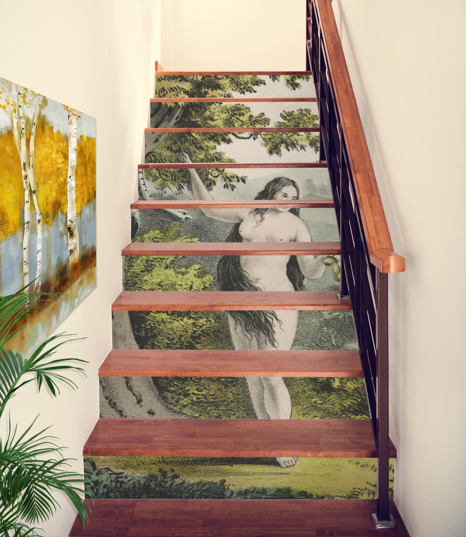 3D Trees Woman 109171 Andrea Haase Stair Risers