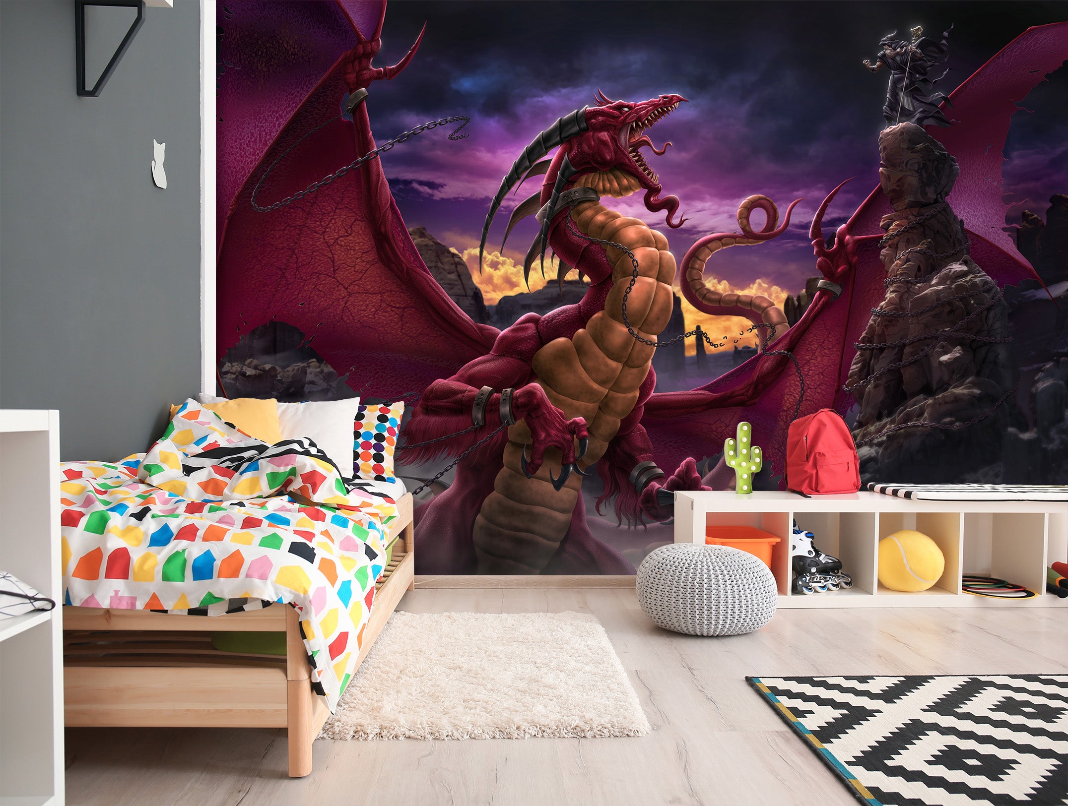 3D Dragon 4199 Tom Wood Wall Mural Wall Murals