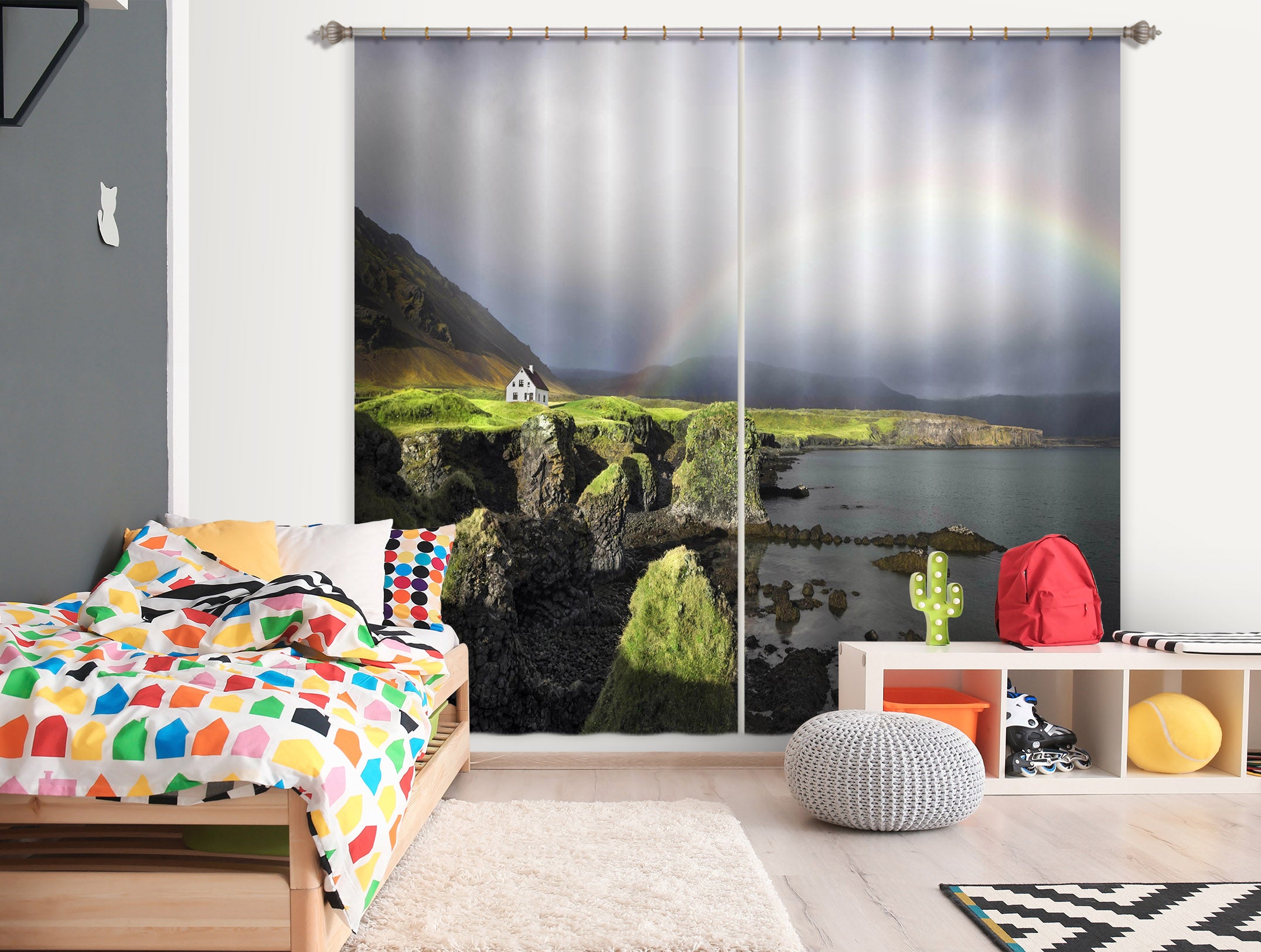 3D Island Rainbow 127 Marco Carmassi Curtain Curtains Drapes