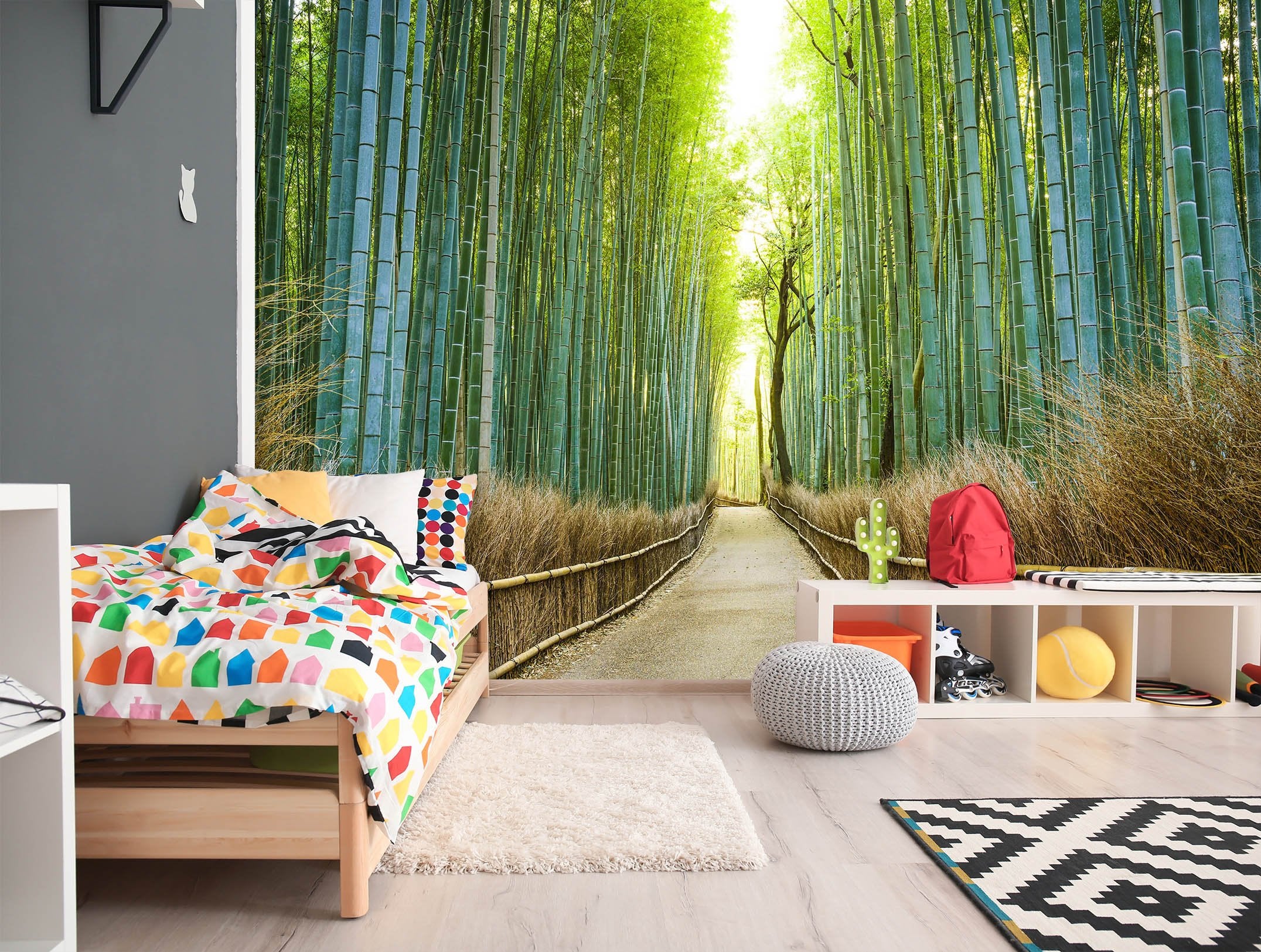 3D Bamboo Forest 1757 Wall Murals Wallpaper AJ Wallpaper 2 