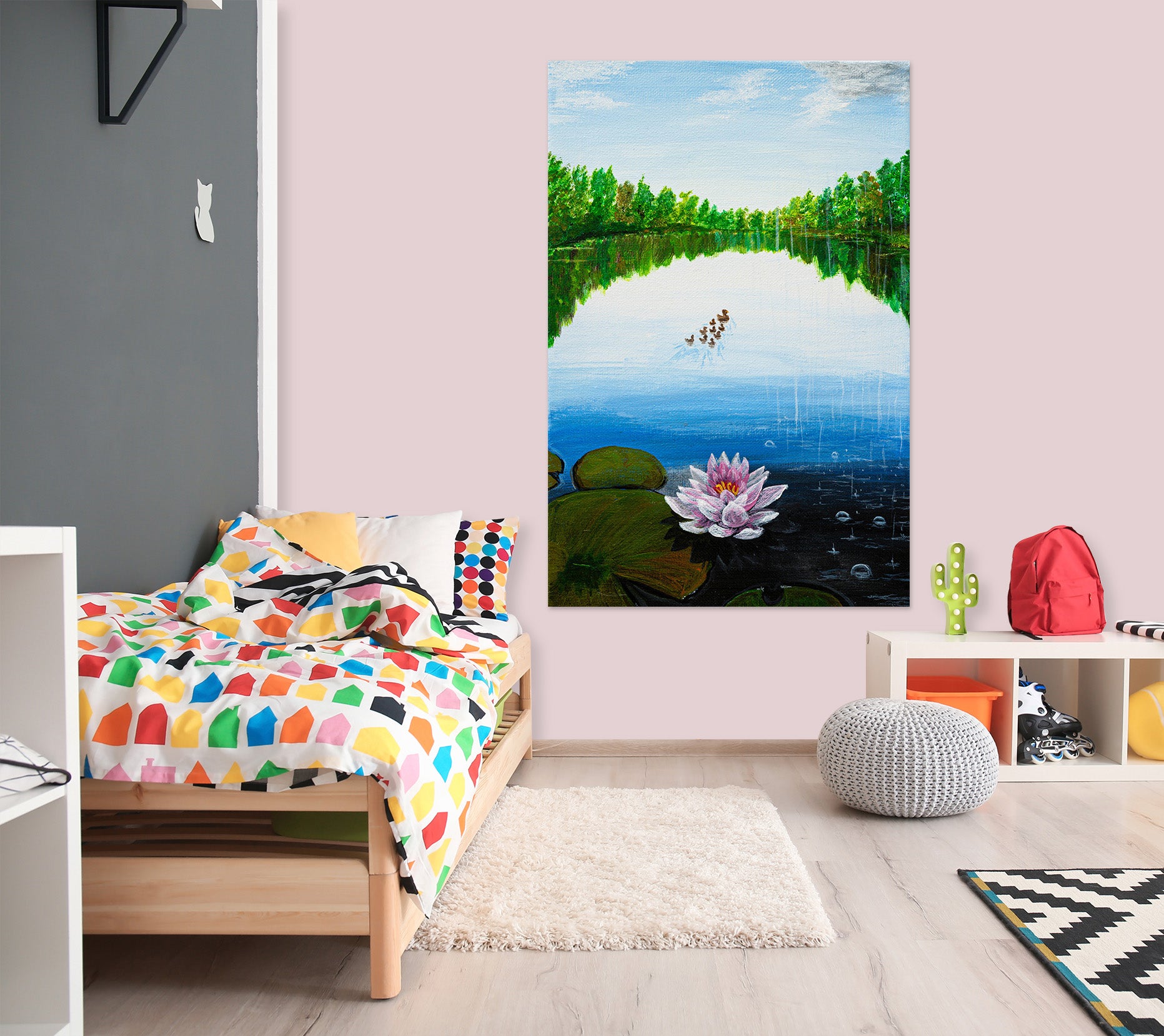 3D Lotus 1827 Marina Zotova Wall Sticker