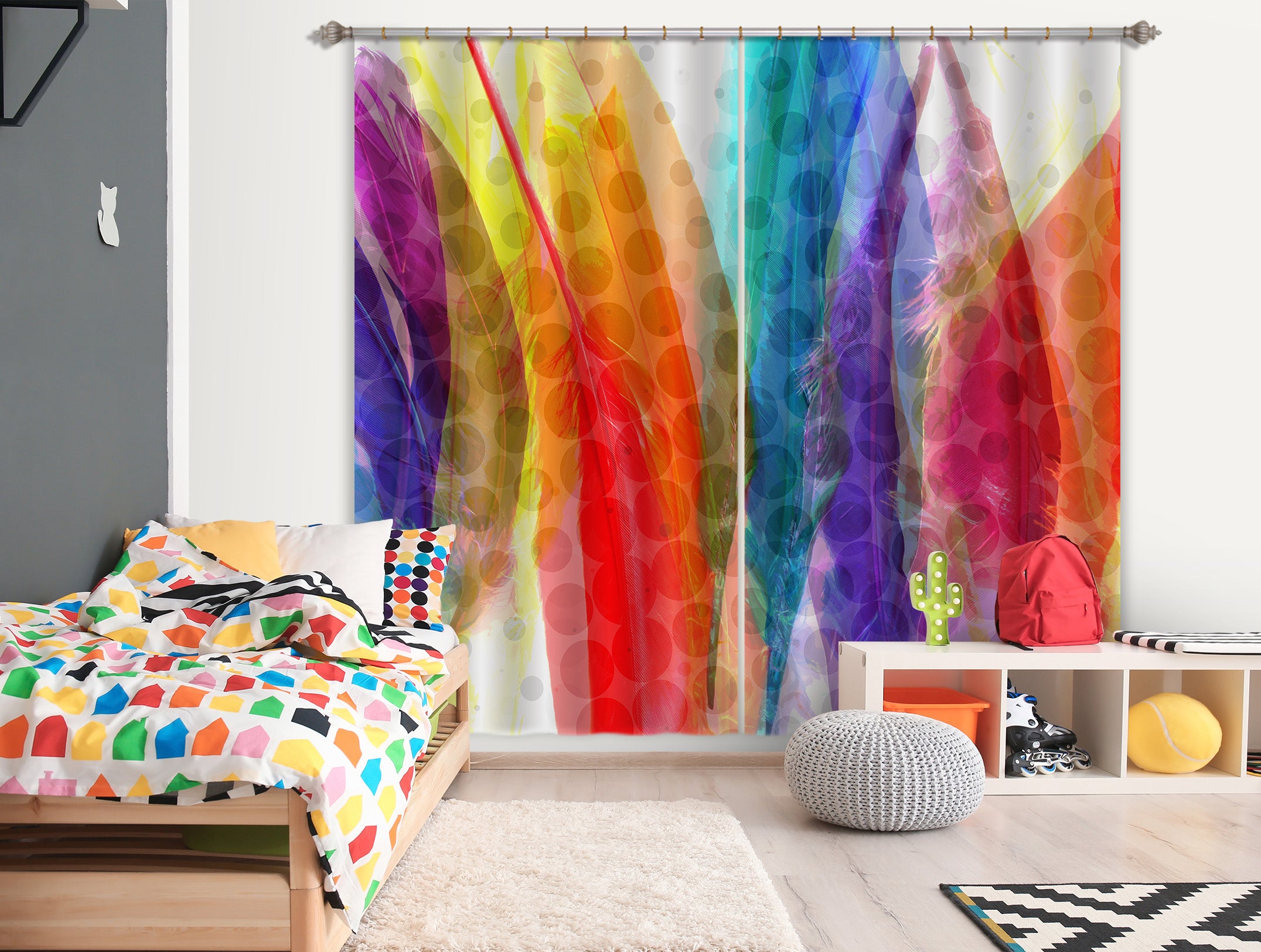 3D Happy Day 046 Shandra Smith Curtain Curtains Drapes