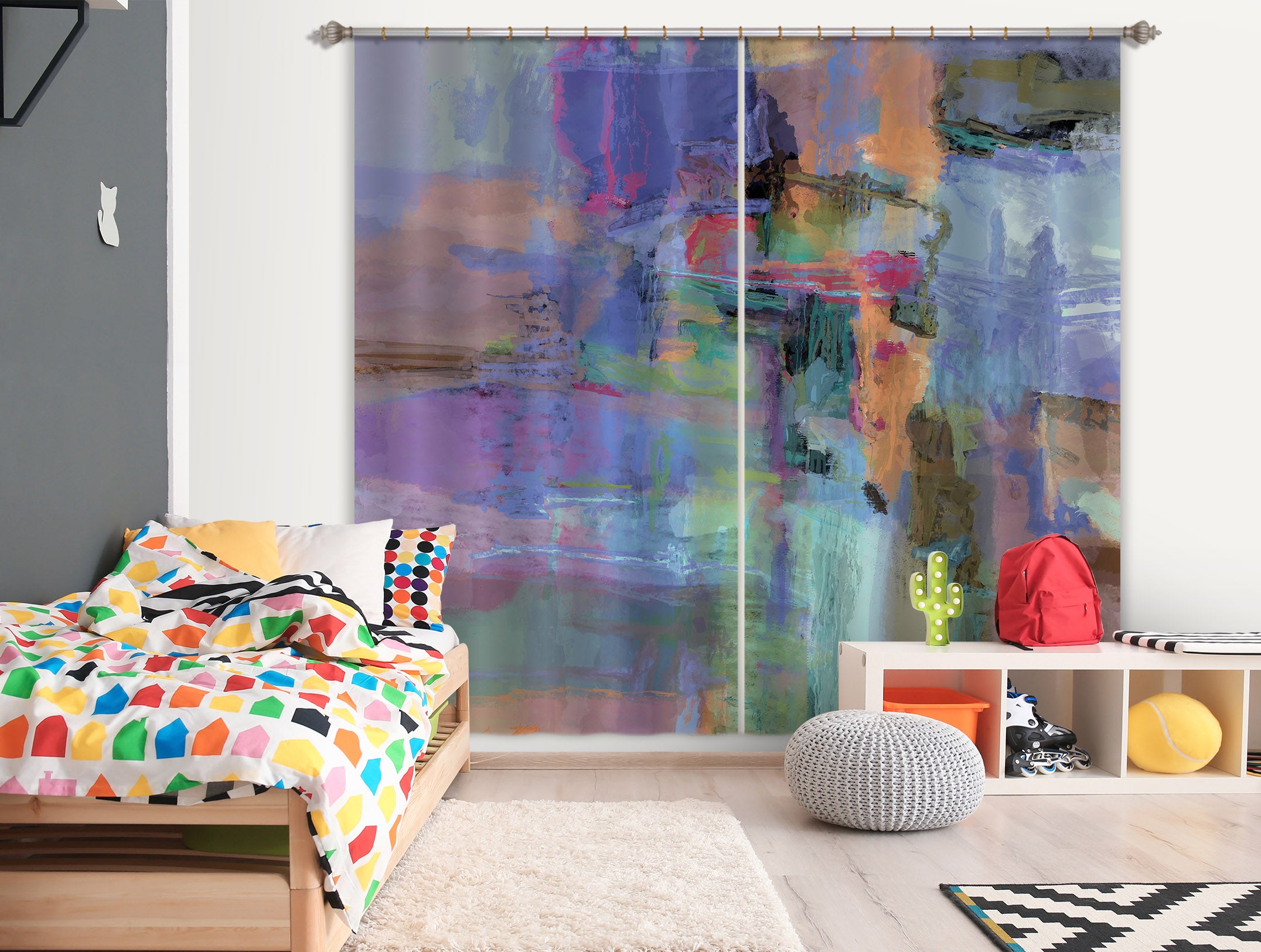 3D Painted Colors 221 Michael Tienhaara Curtain Curtains Drapes