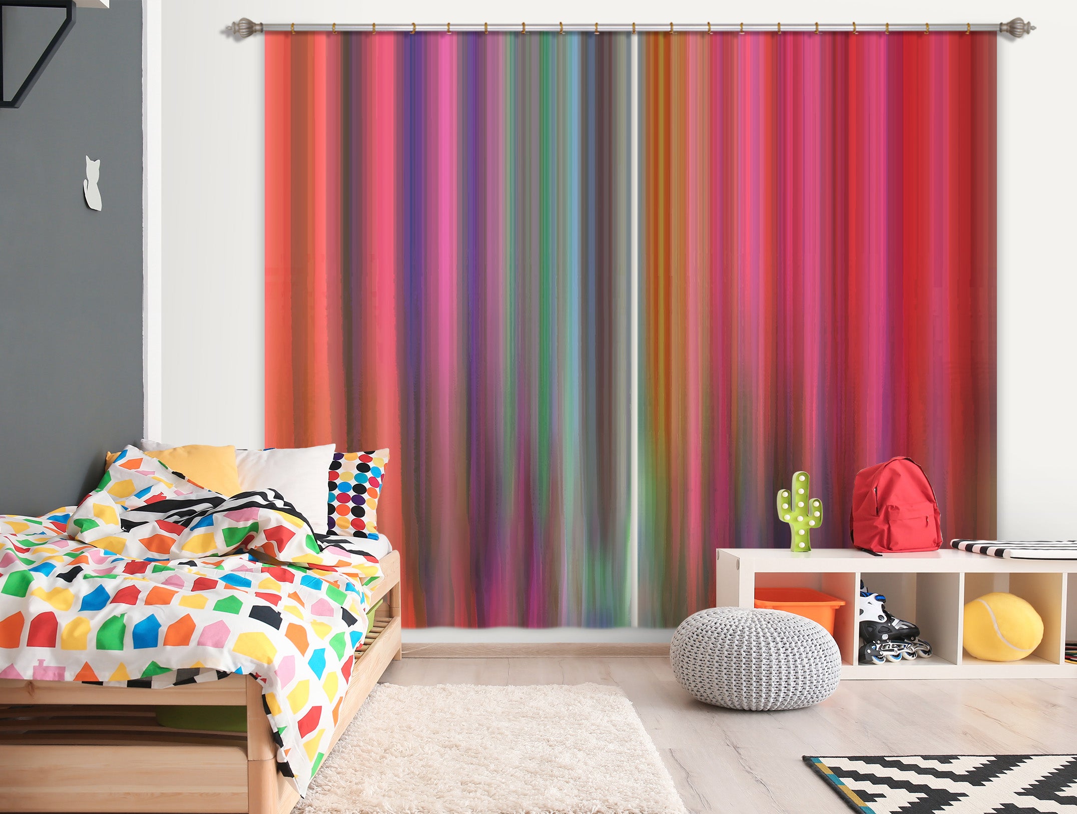 3D Abstract Color 71033 Shandra Smith Curtain Curtains Drapes